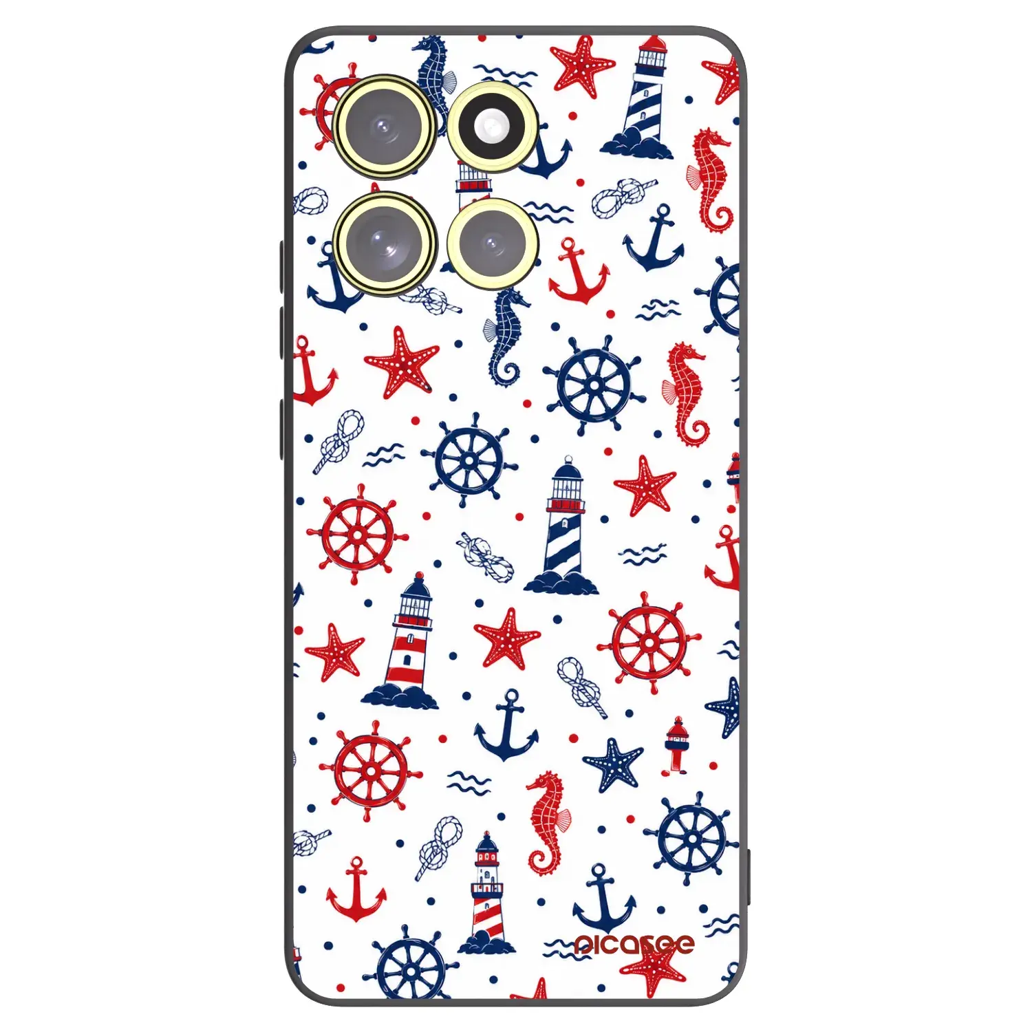 Silikonový černý obal pro Motorola Moto G86 Power 5G - Sailor Vibes