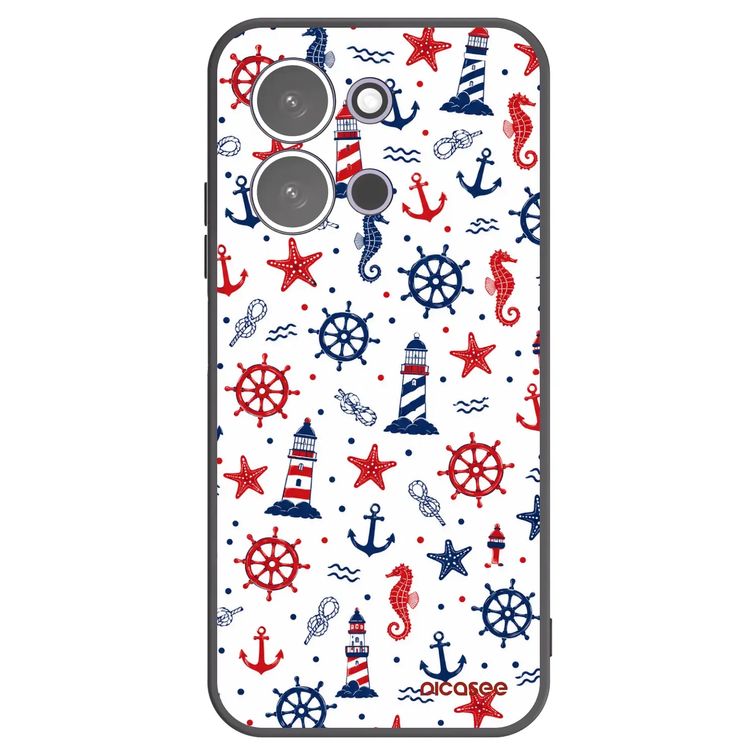 Silikonový černý obal pro Xiaomi Redmi 15C 5G - Sailor Vibes