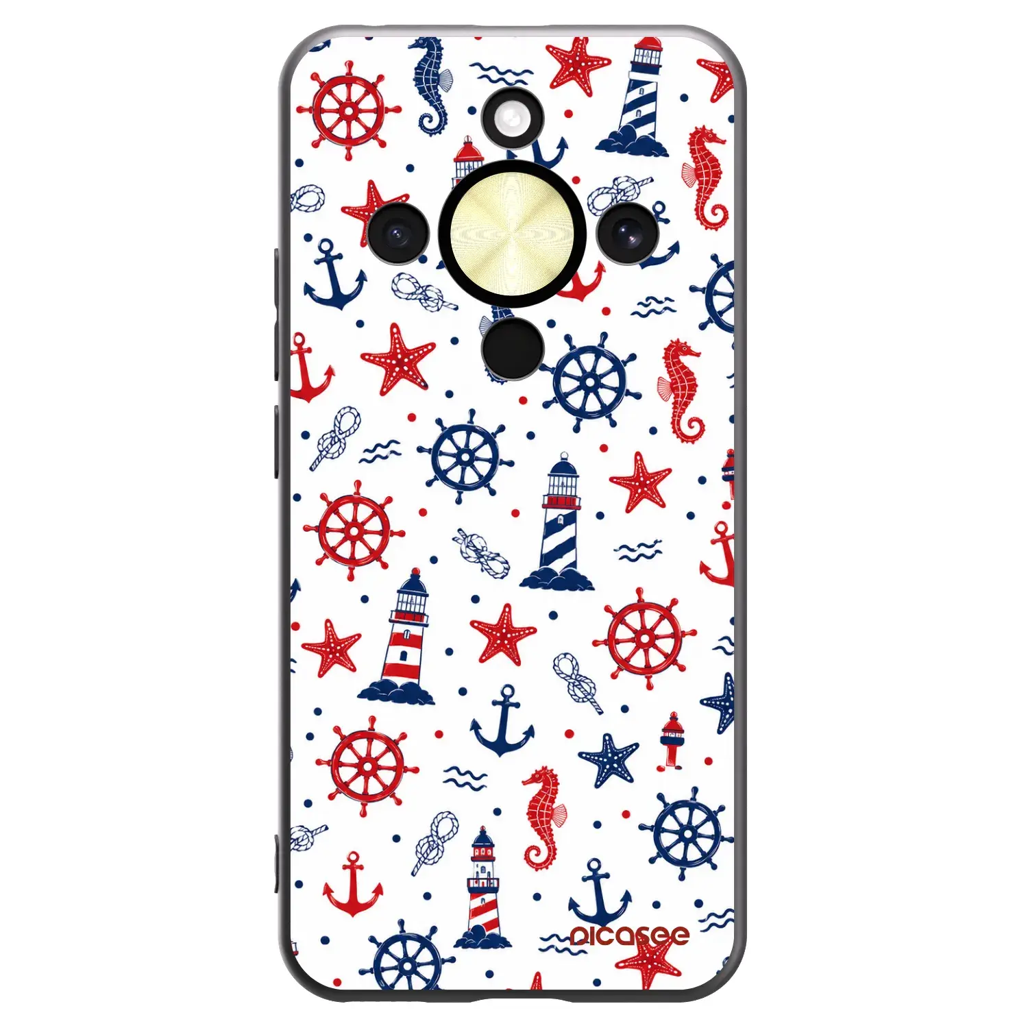 Silikonový černý obal pro Honor Magic8 Lite 5G - Sailor Vibes