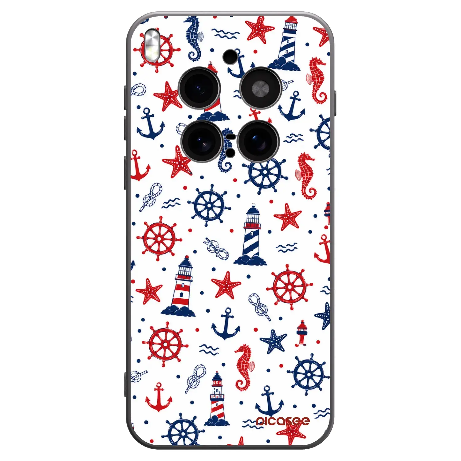 Silikonový černý obal pro Vivo X300 Pro - Sailor Vibes