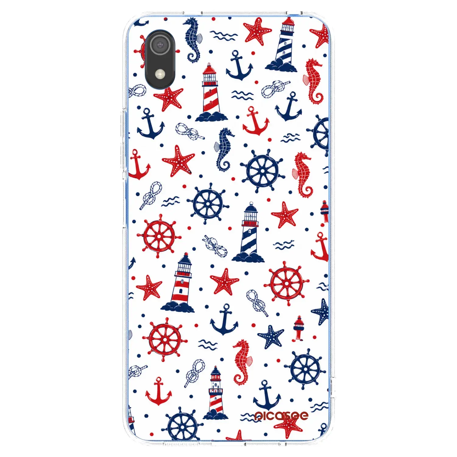 Silikonový průhledný obal pro Xiaomi Redmi 7A - Sailor Vibes