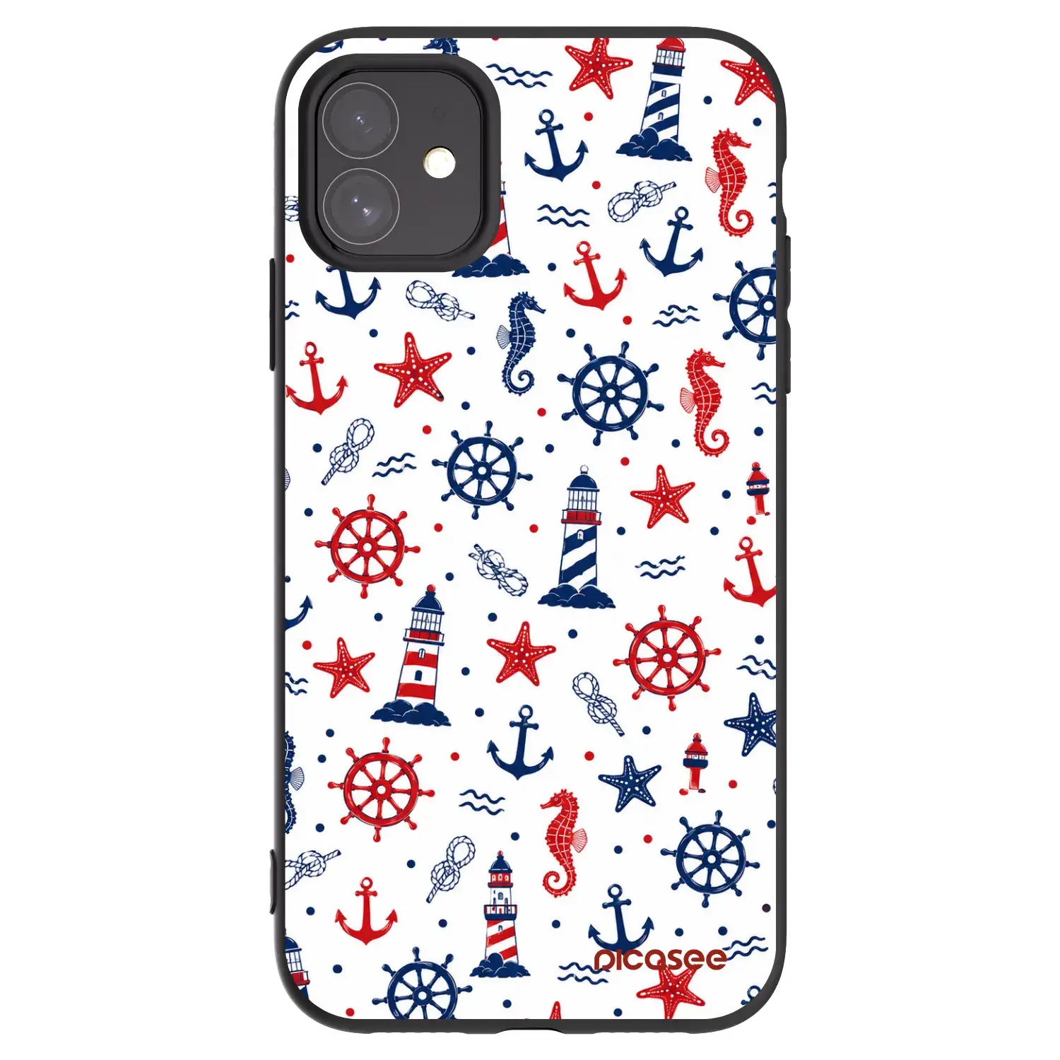 Silikonový černý obal pro Apple iPhone 11 - Sailor Vibes
