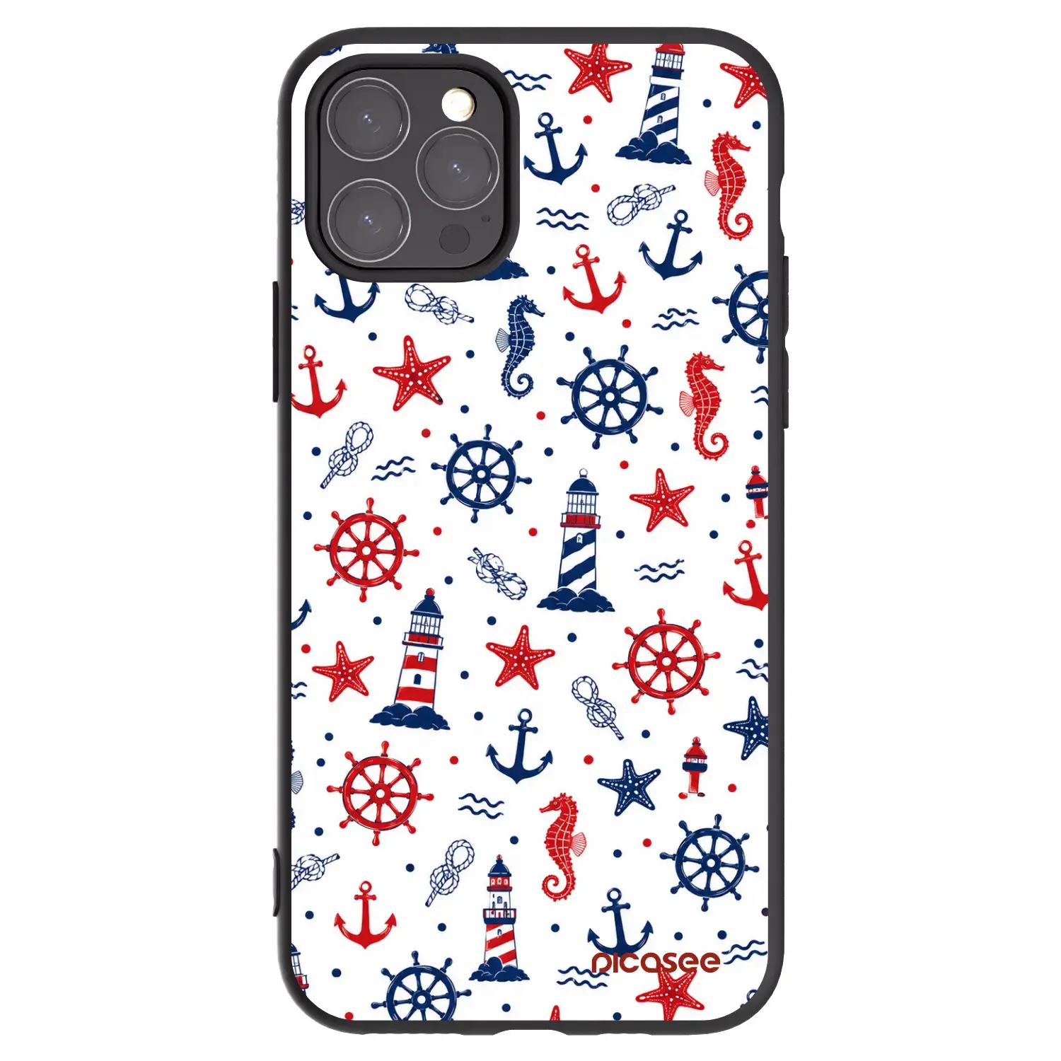 Silikonový černý obal pro Apple iPhone 11 Pro - Sailor Vibes