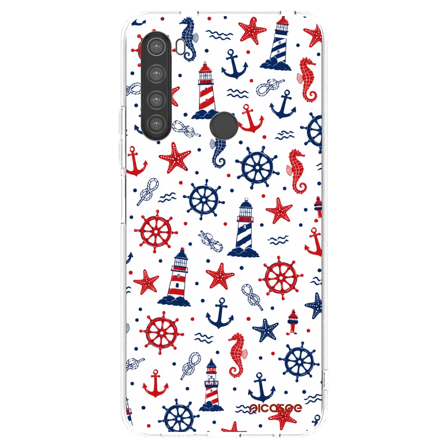 Silikonový průhledný obal pro Xiaomi Redmi Note 8 - Sailor Vibes