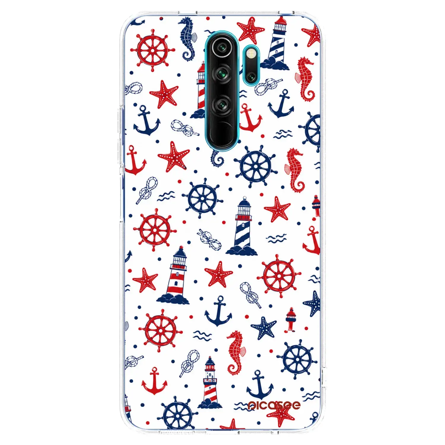 Silikonový průhledný obal pro Xiaomi Redmi Note 8 Pro - Sailor Vibes