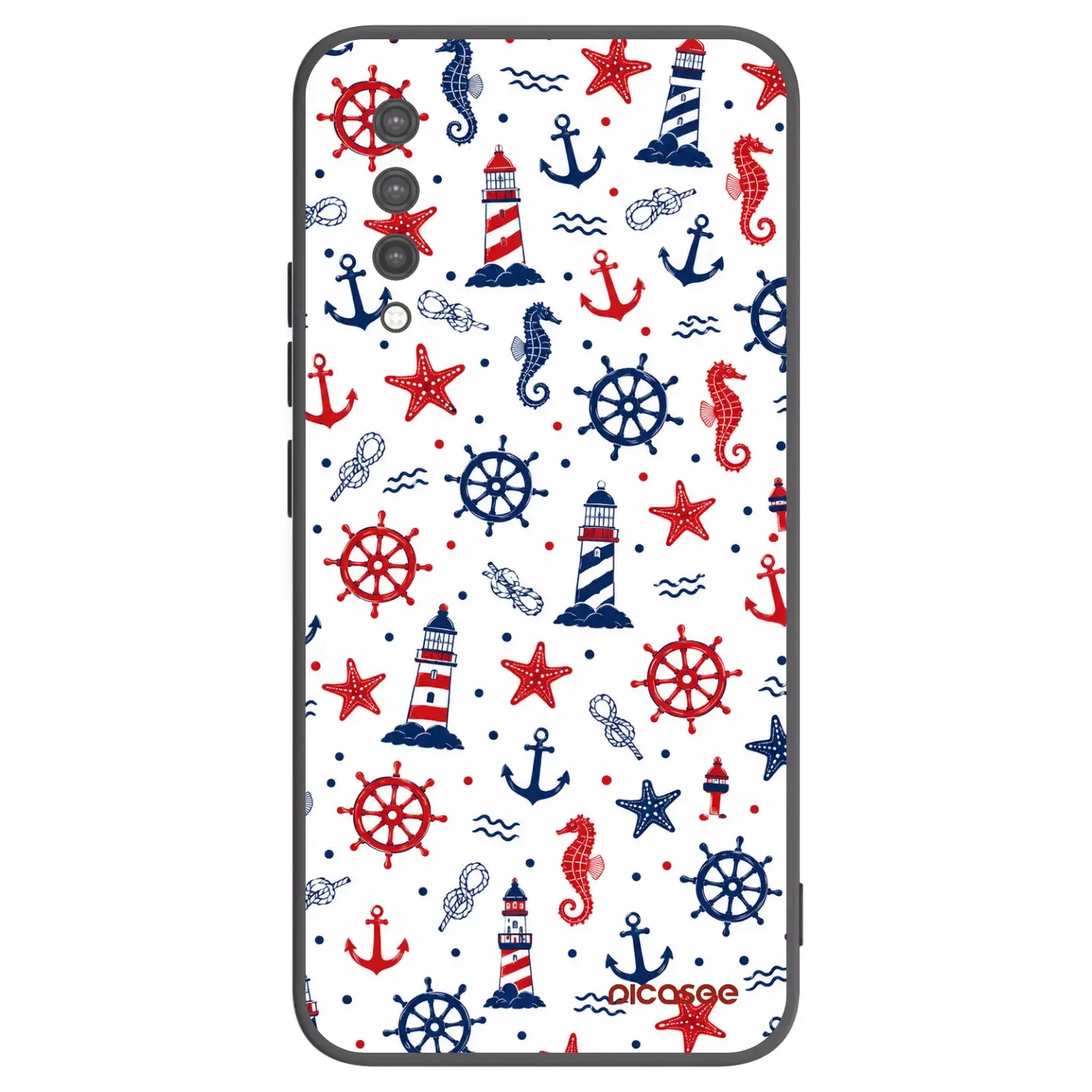 Silikonový černý obal pro Xiaomi Mi 9 Lite - Sailor Vibes