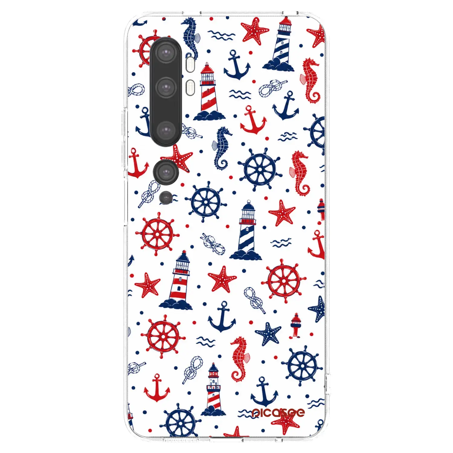 Silikonový průhledný obal pro Xiaomi Mi Note 10 (Pro) - Sailor Vibes