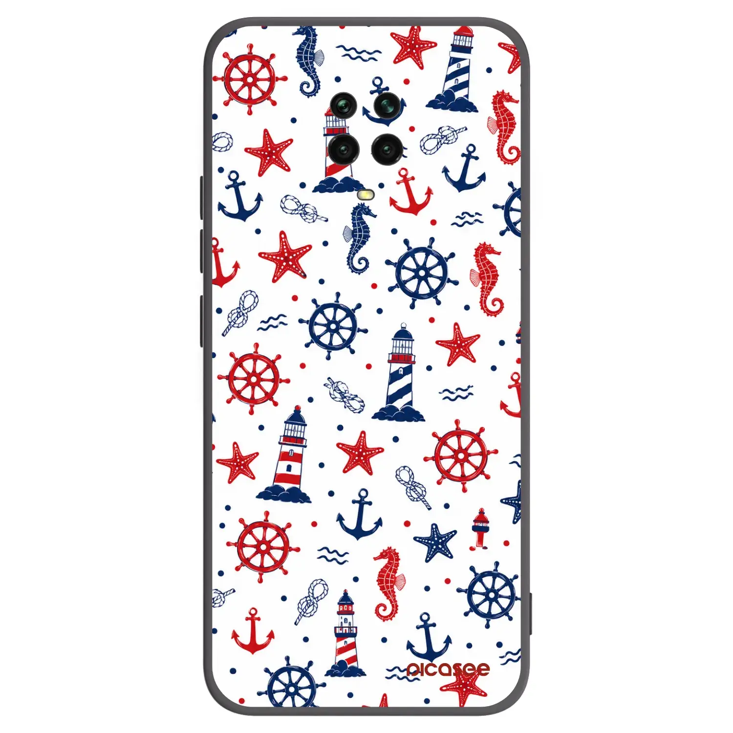 Silikonový černý obal pro Xiaomi Redmi Note 9 Pro - Sailor Vibes
