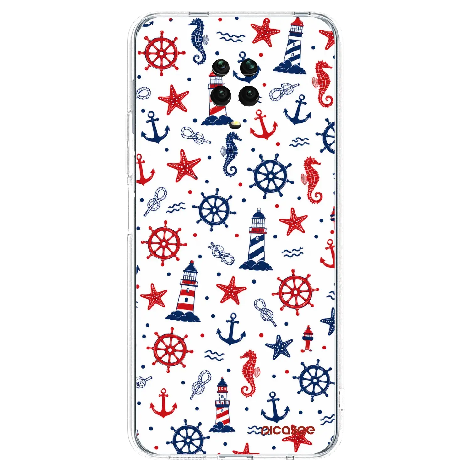 Silikonový průhledný obal pro Xiaomi Redmi Note 9S - Sailor Vibes