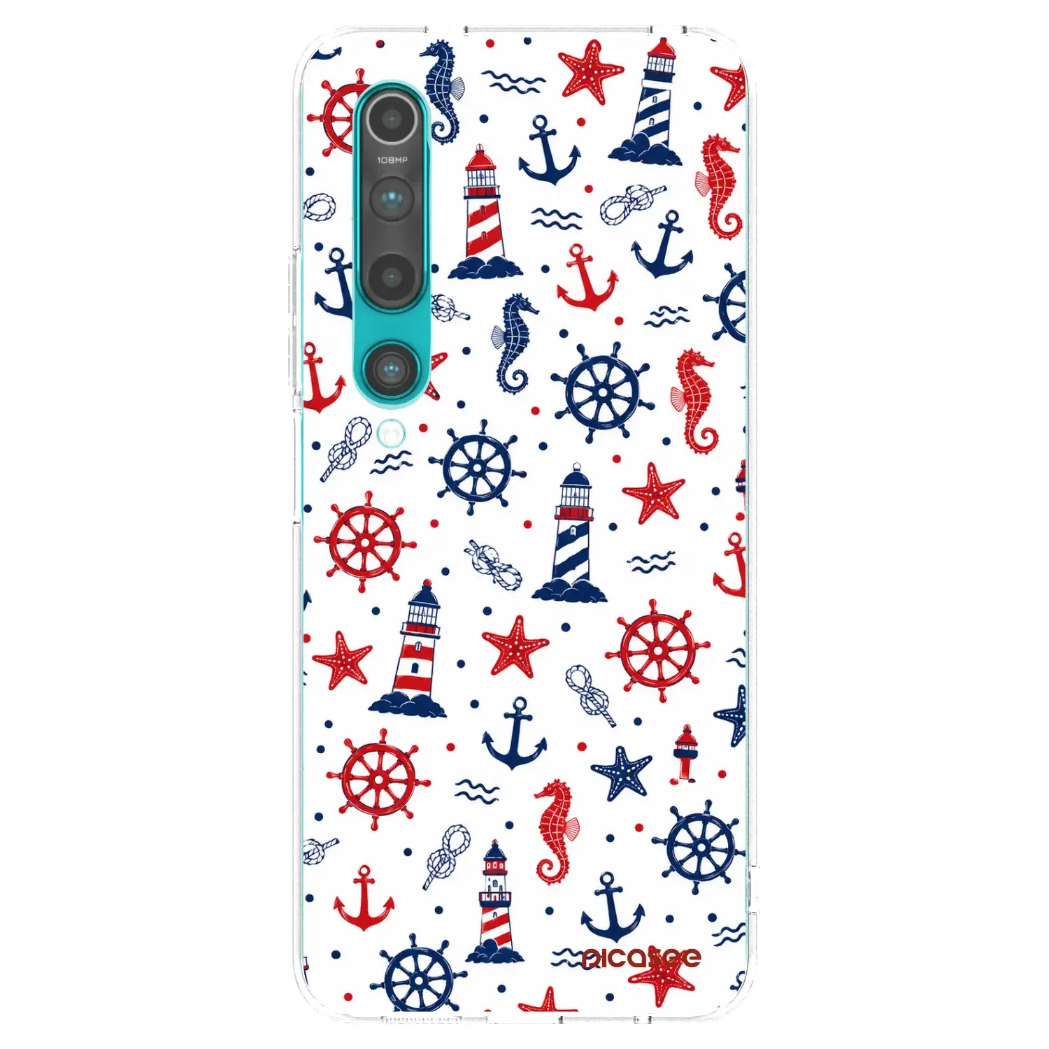 Silikonový průhledný obal pro Xiaomi Mi 10 - Sailor Vibes