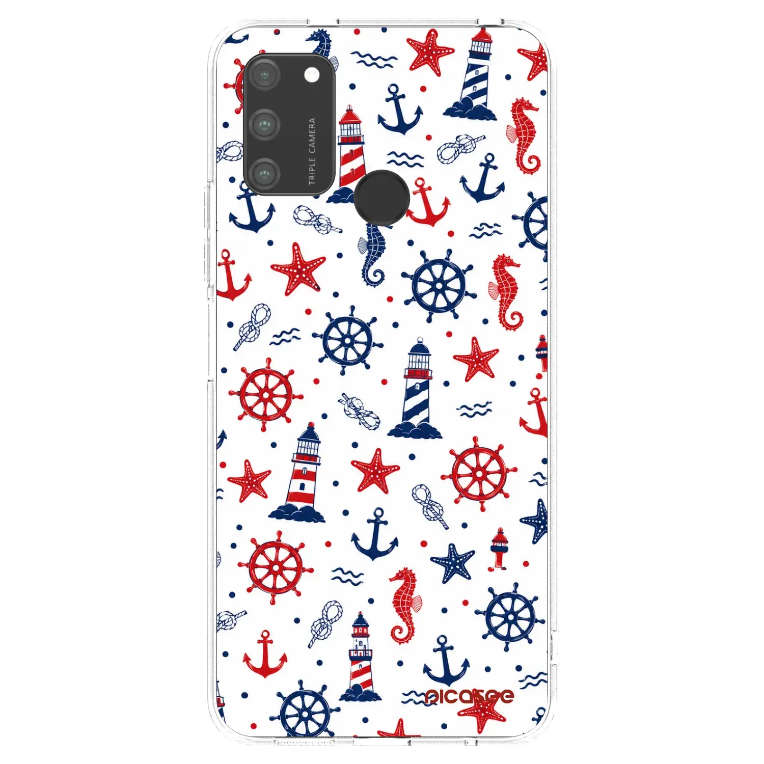 Silikonový průhledný obal pro Honor 9A - Sailor Vibes