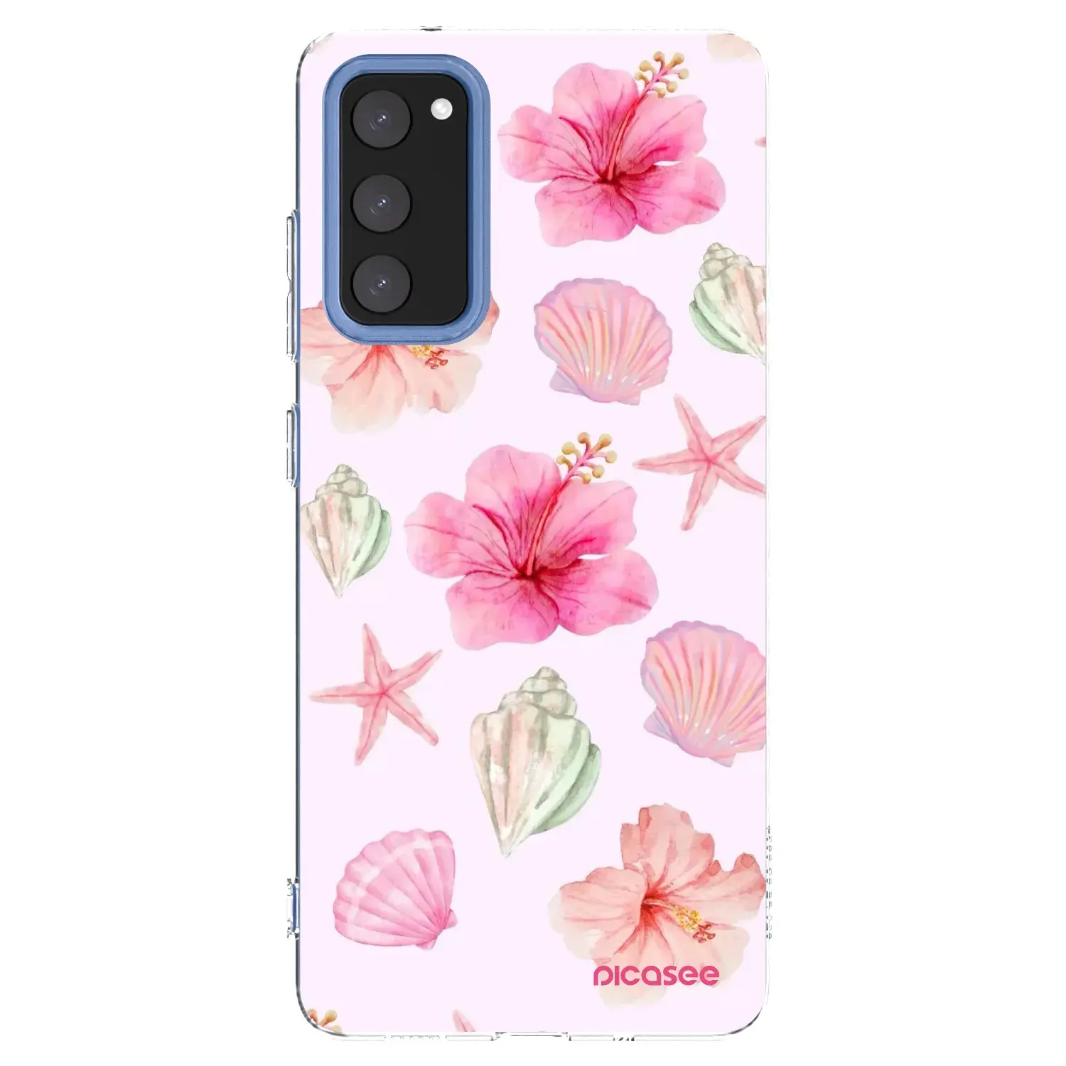 Silikonový průhledný obal pro Samsung Galaxy S20 FE - Blush Lagoon