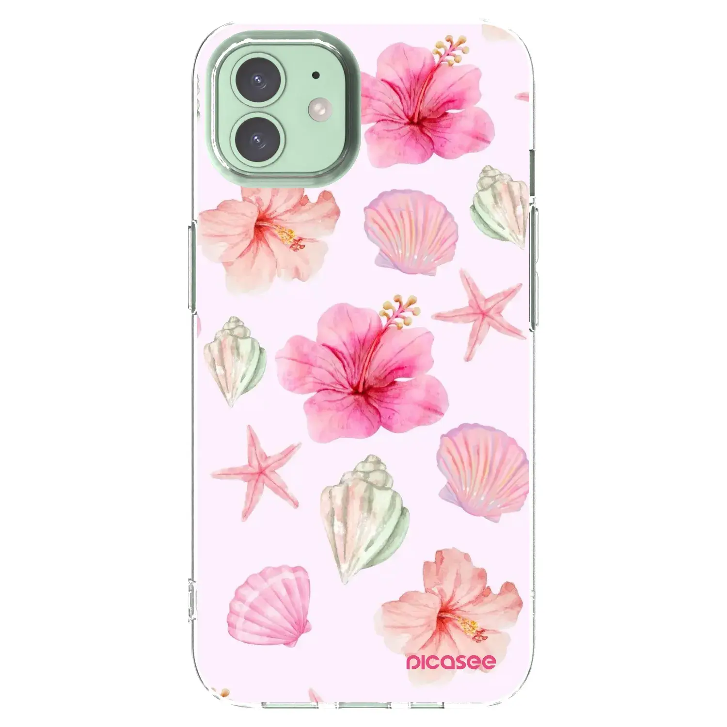 Silikonový průhledný obal pro Apple iPhone 12 - Blush Lagoon