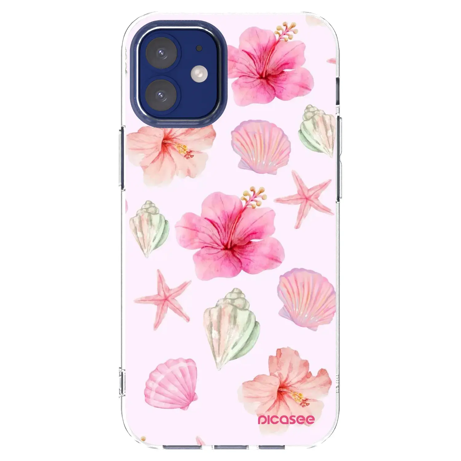 Silikonový průhledný obal pro Apple iPhone 12 mini - Blush Lagoon