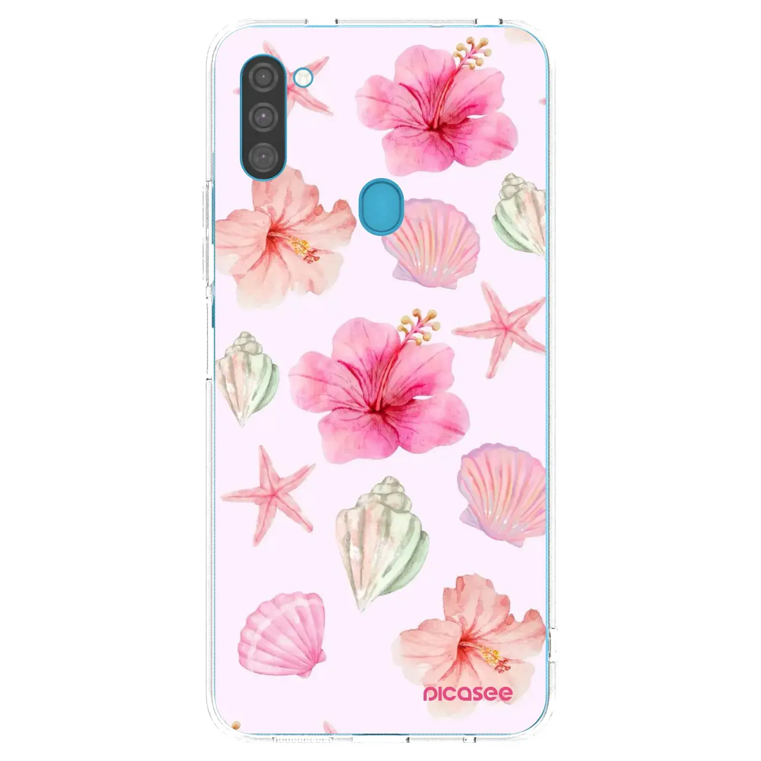 Silikonový průhledný obal pro Samsung Galaxy M11 - Blush Lagoon