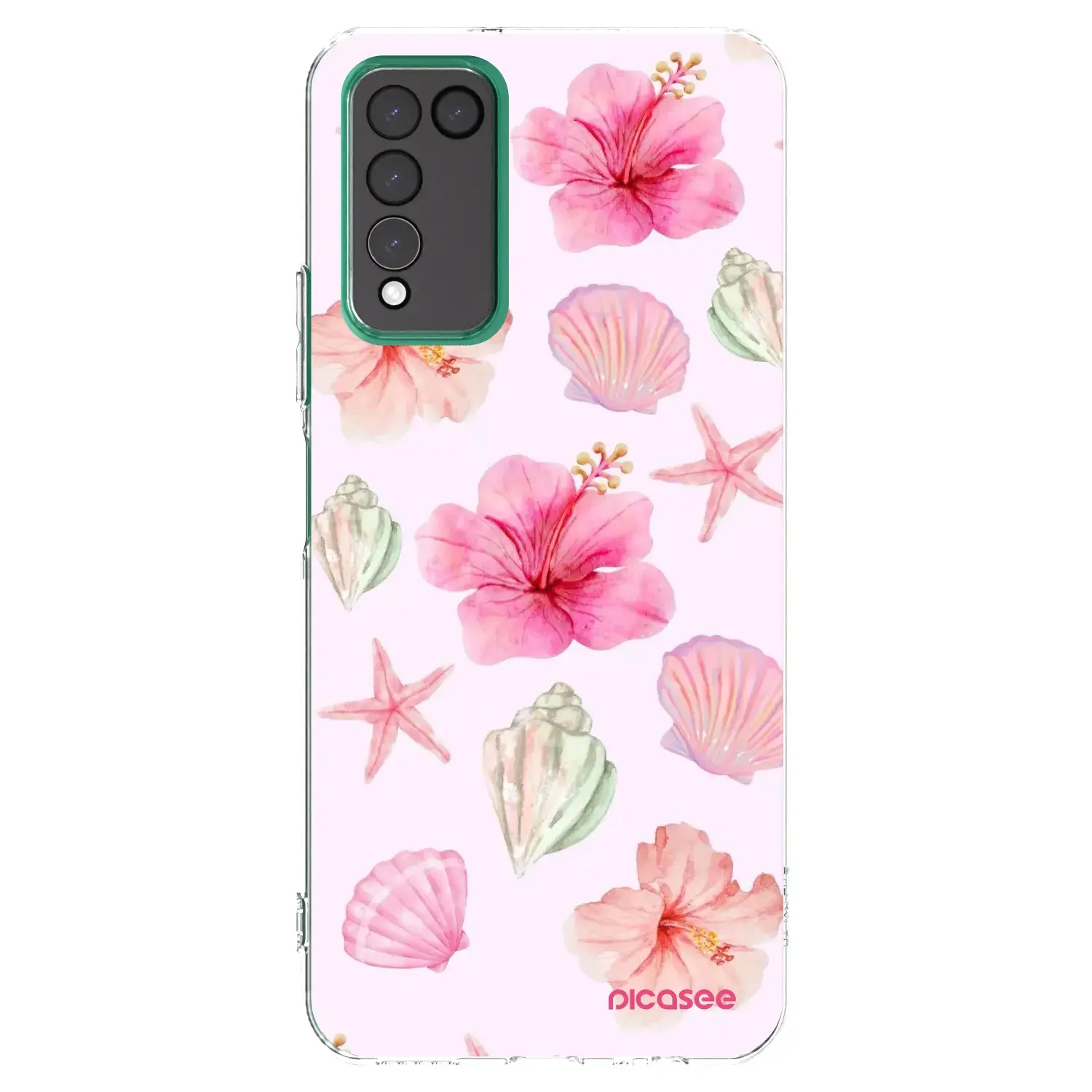 Silikonový průhledný obal pro Honor 10X Lite - Blush Lagoon