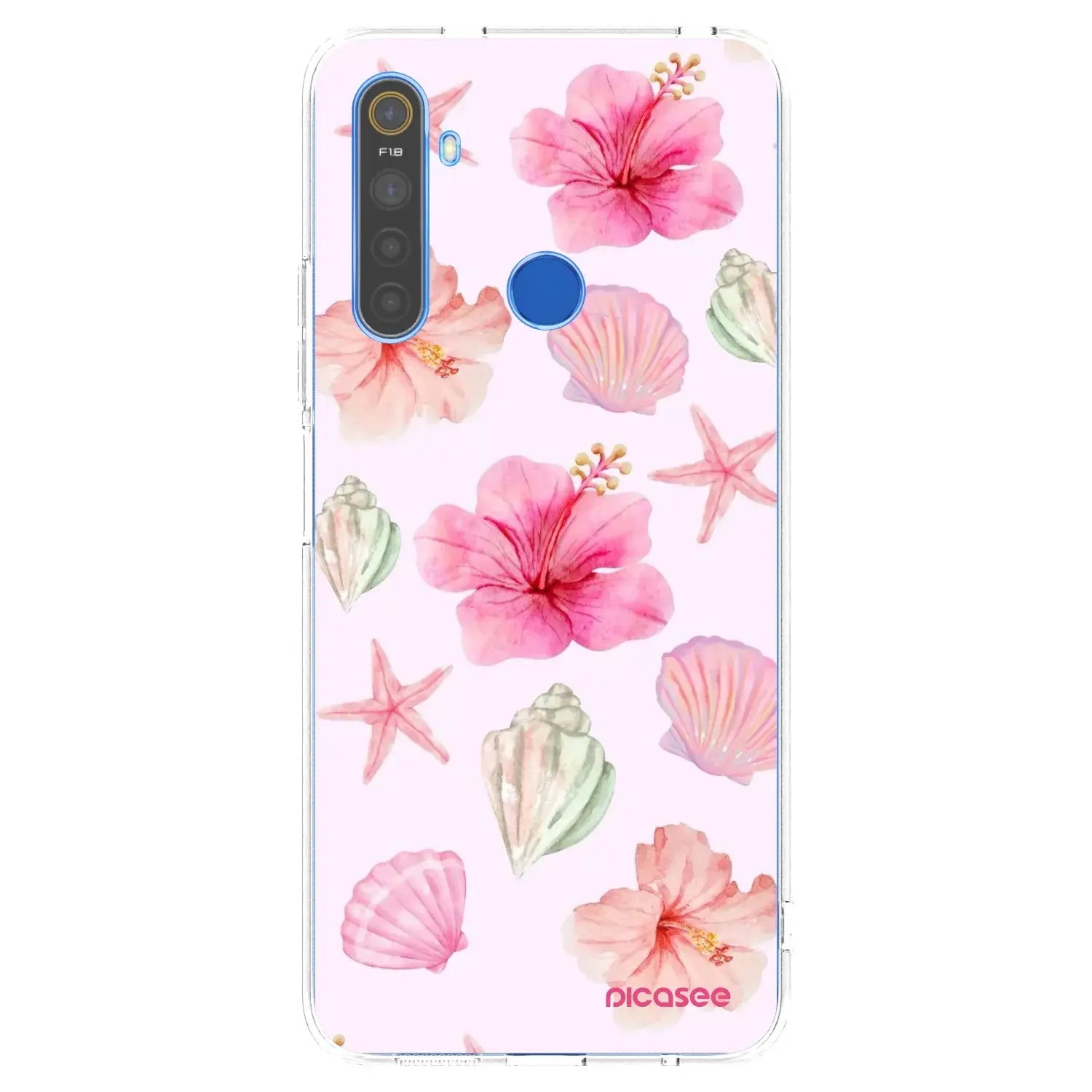 Silikonový průhledný obal pro Realme 5 - Blush Lagoon