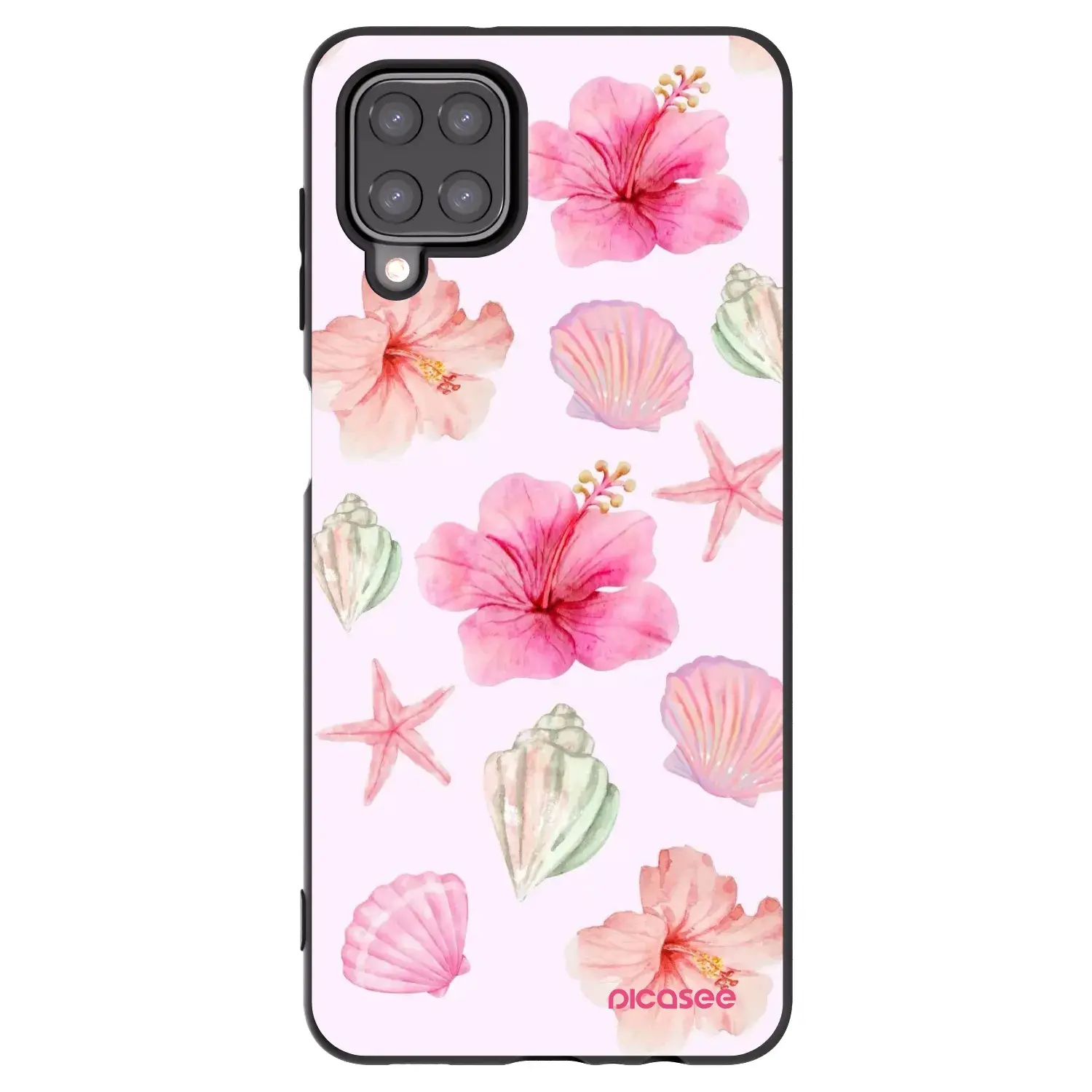 Silikonový černý obal pro Samsung Galaxy A12 A125F - Blush Lagoon
