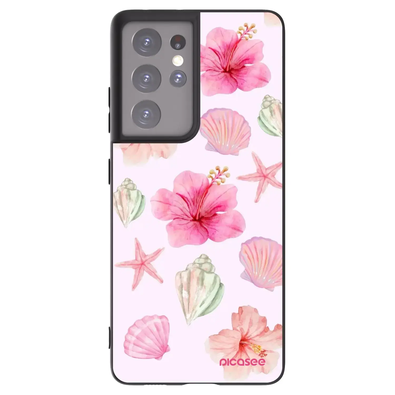 Silikonový černý obal pro Samsung Galaxy S21 Ultra 5G G998B - Blush Lagoon