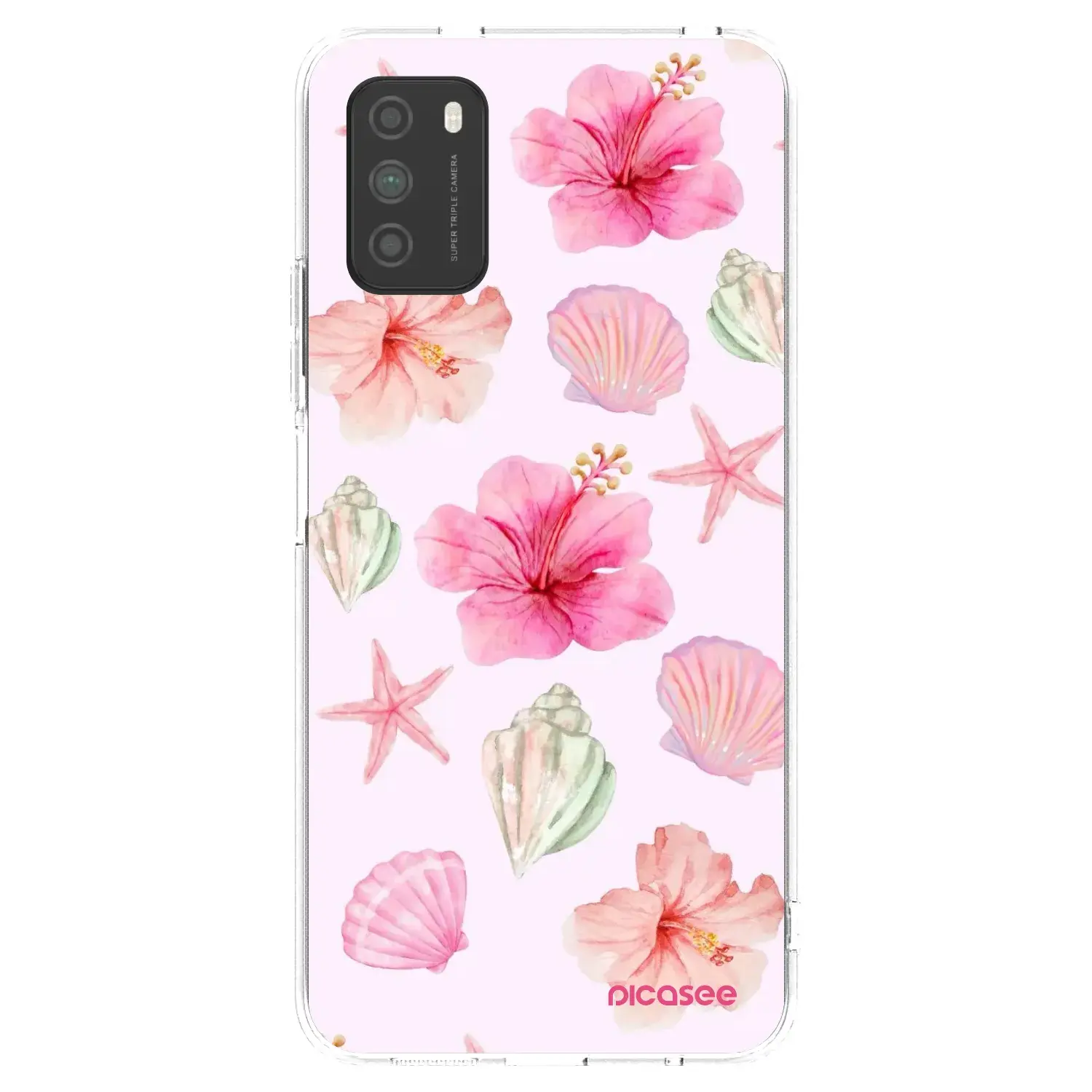 Silikonový průhledný obal pro Xiaomi Poco M3 - Blush Lagoon