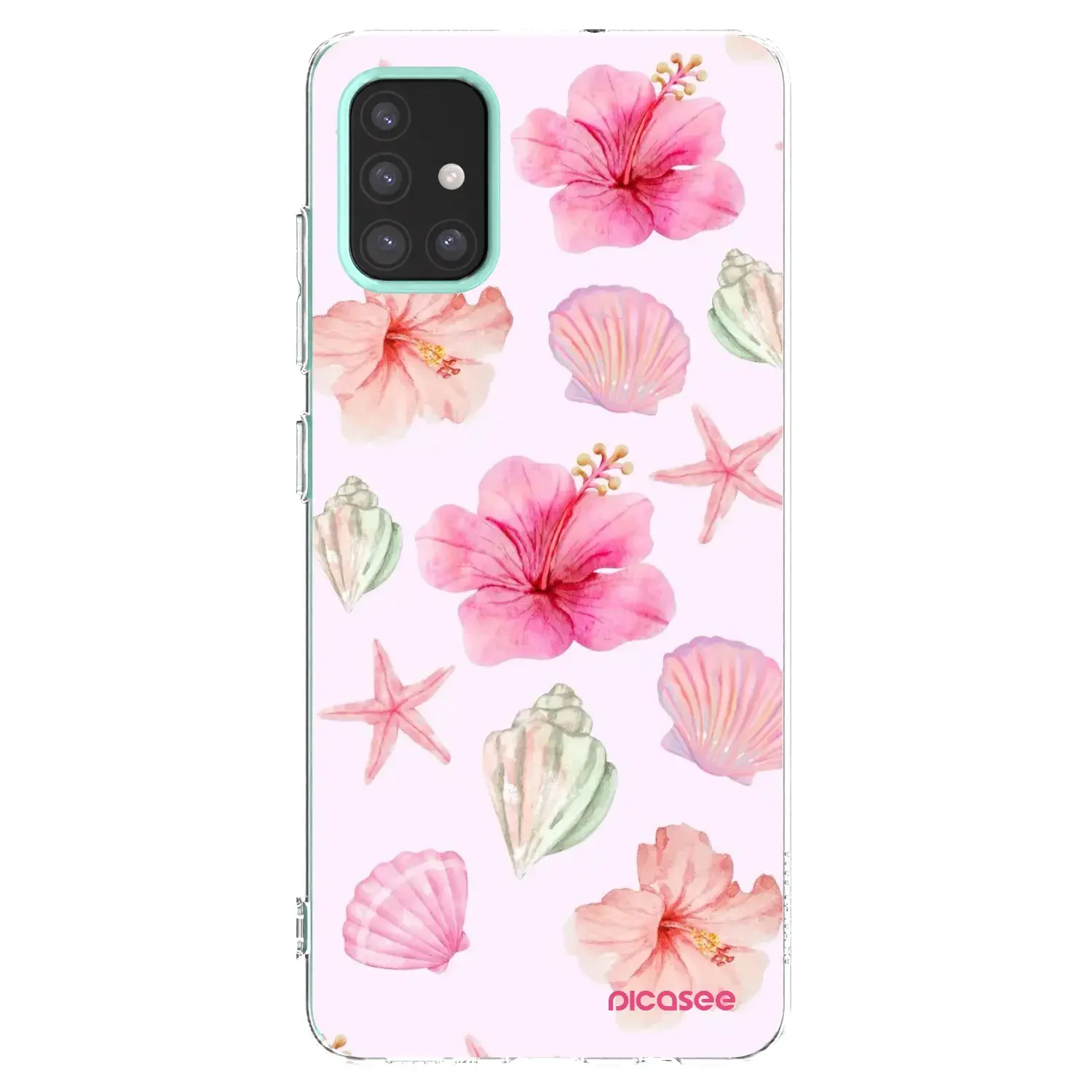 Silikonový průhledný obal pro Samsung Galaxy M31s - Blush Lagoon