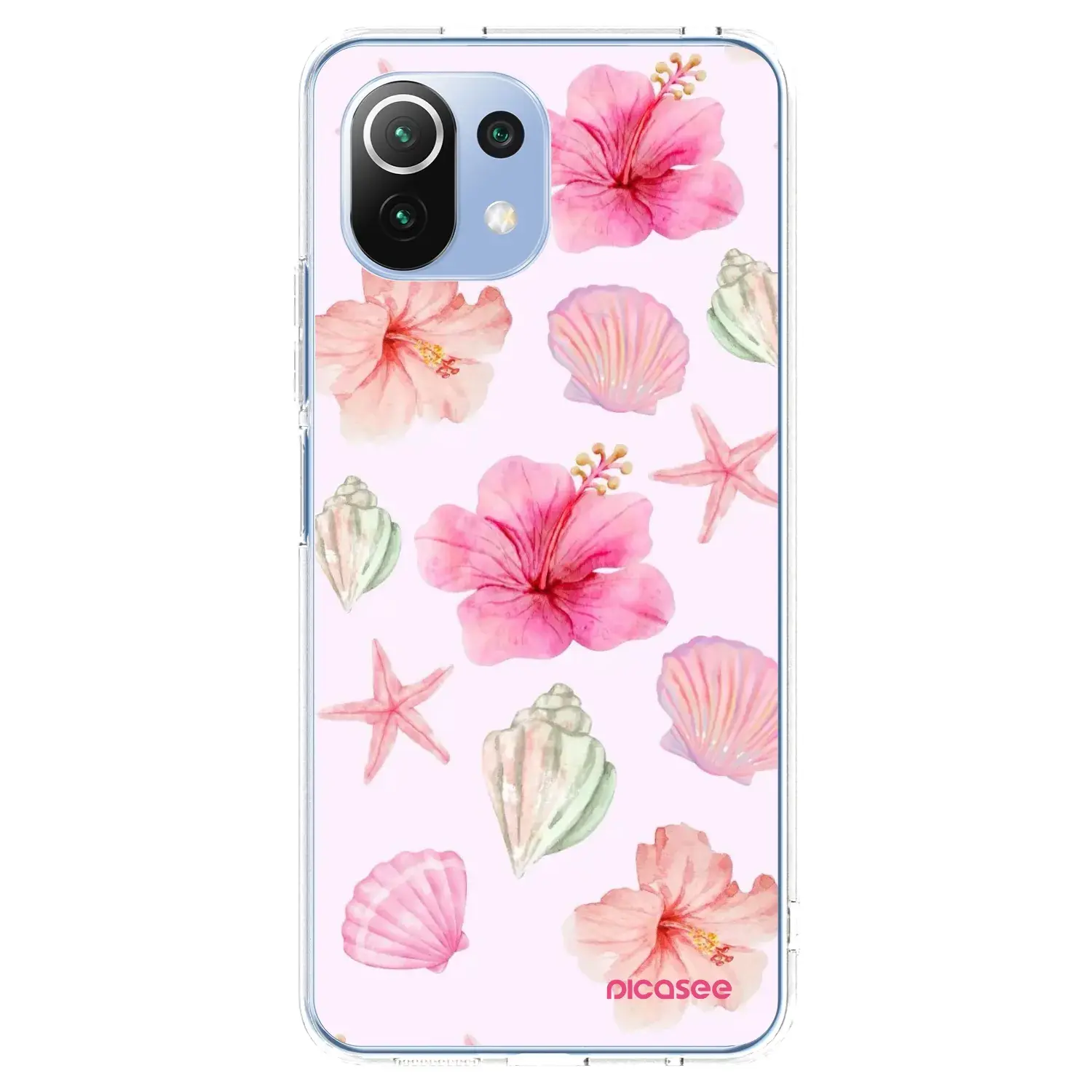 Silikonový průhledný obal pro Xiaomi Mi 11 Lite - Blush Lagoon