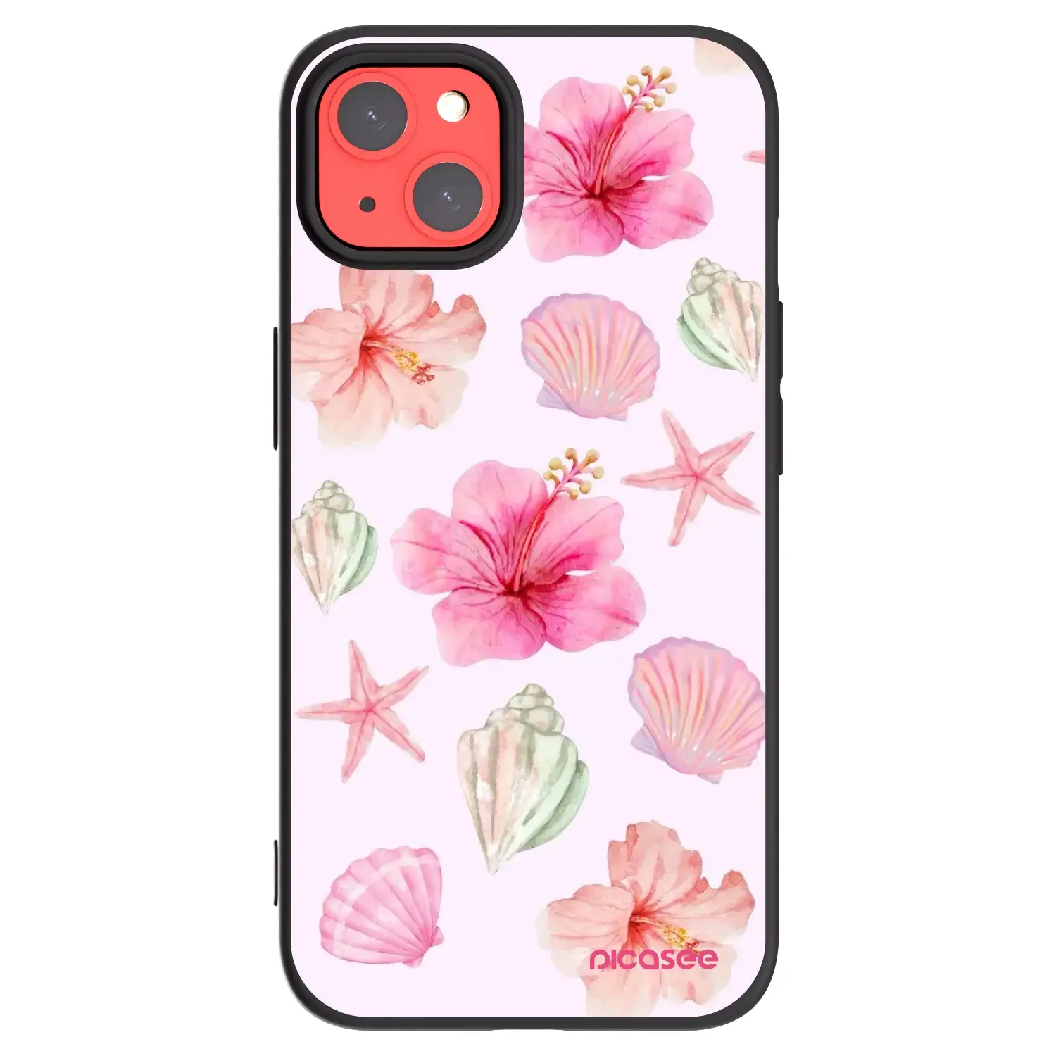 Silikonový černý obal pro Apple iPhone 13 - Blush Lagoon