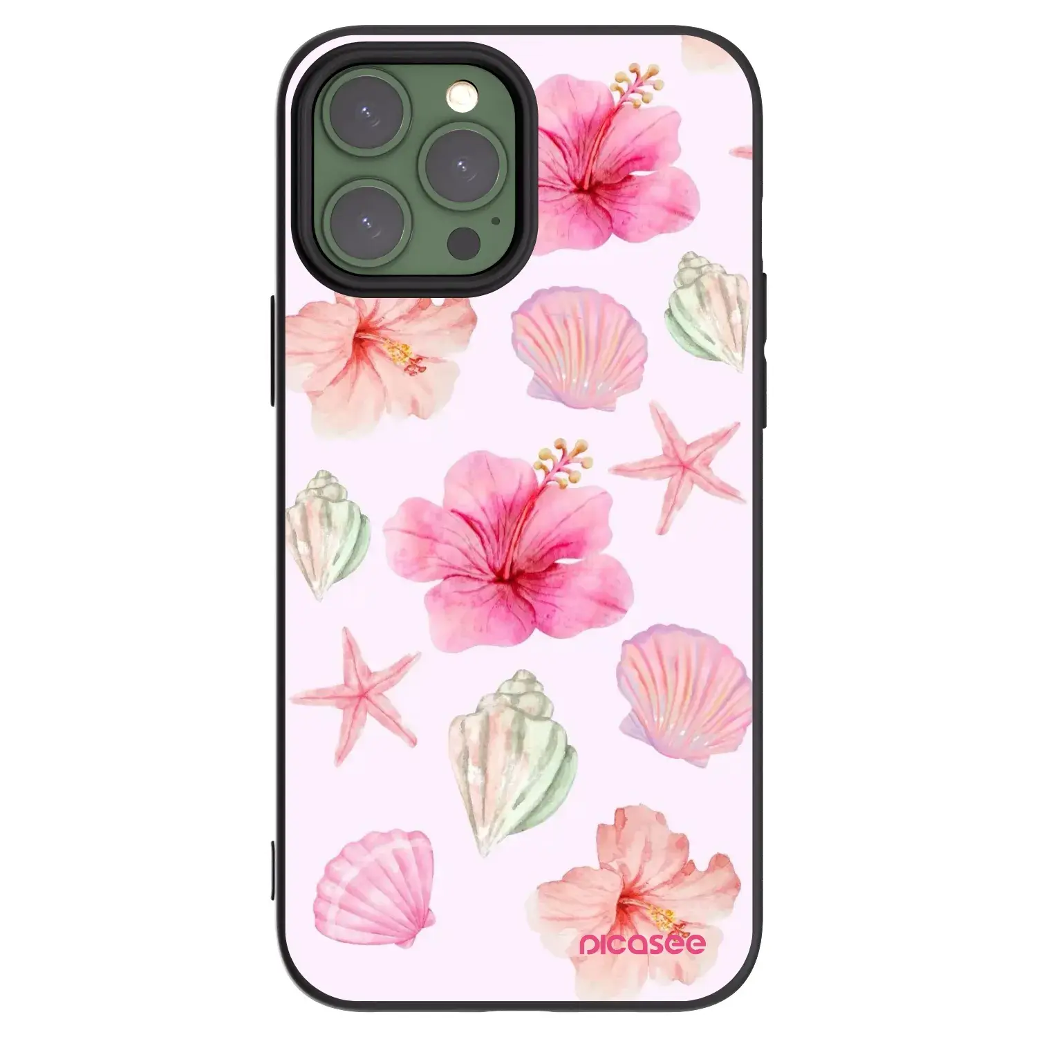 Silikonový černý obal pro Apple iPhone 13 Pro Max - Blush Lagoon