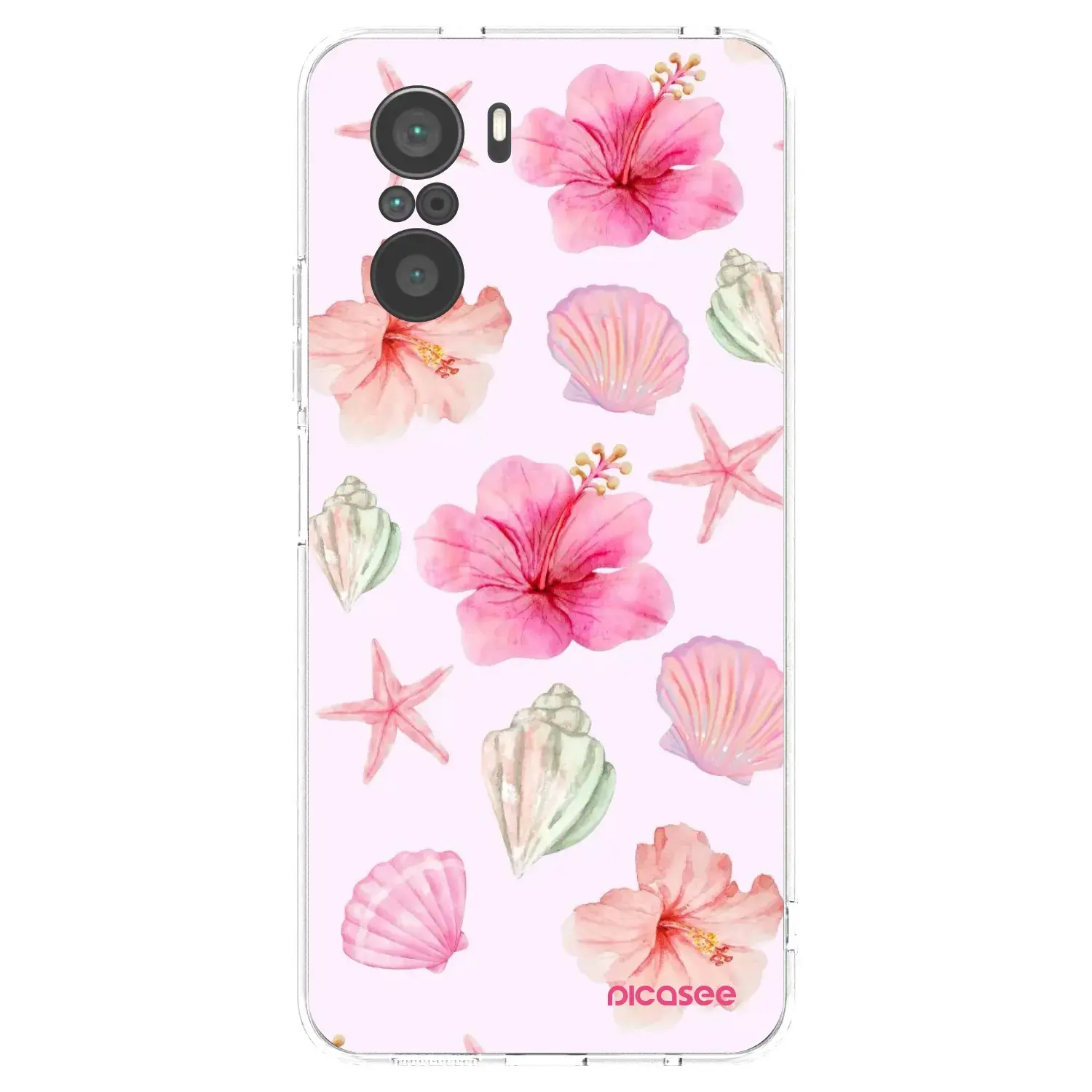 Silikonový průhledný obal pro Xiaomi Poco F3 - Blush Lagoon