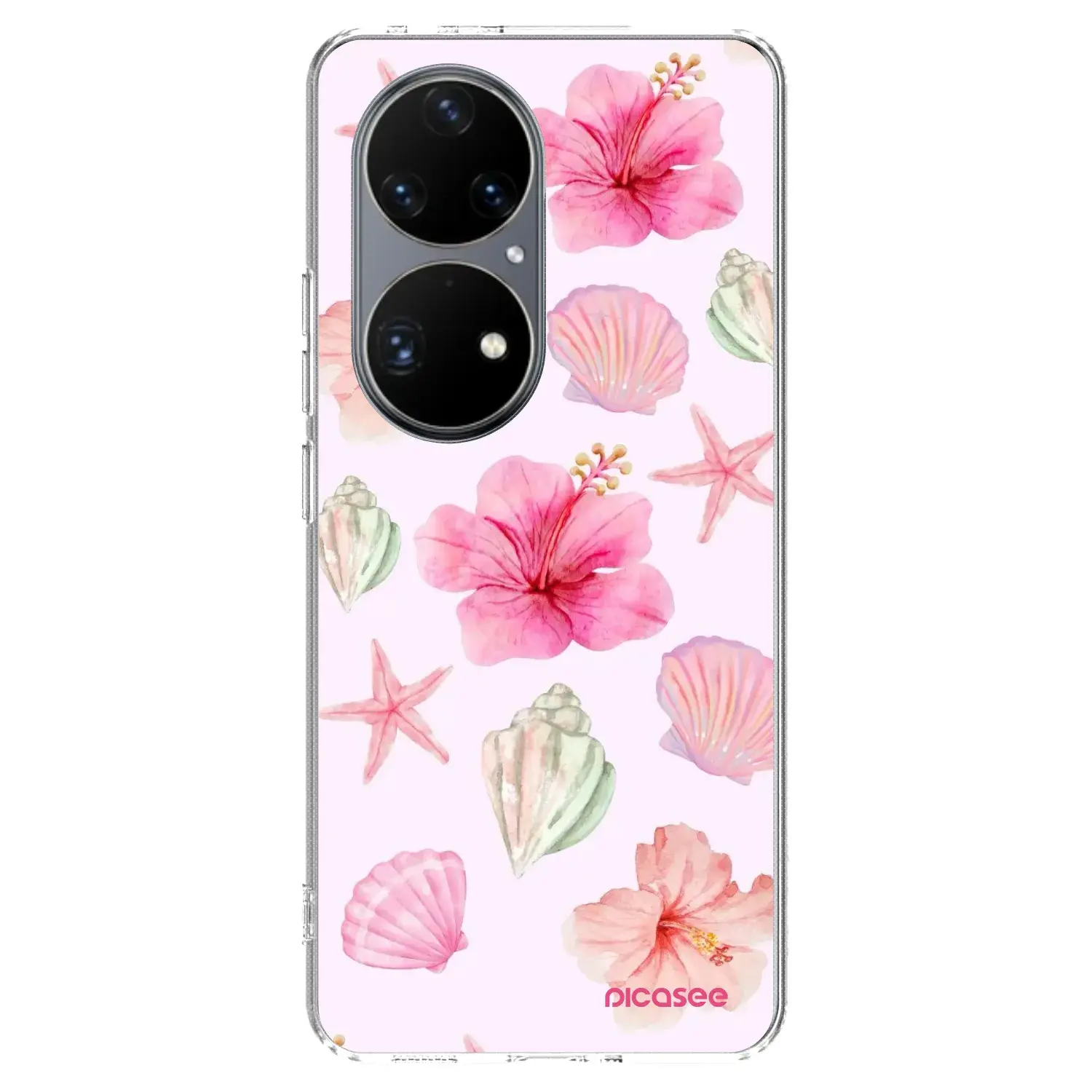 Silikonový průhledný obal pro Huawei P50 - Blush Lagoon