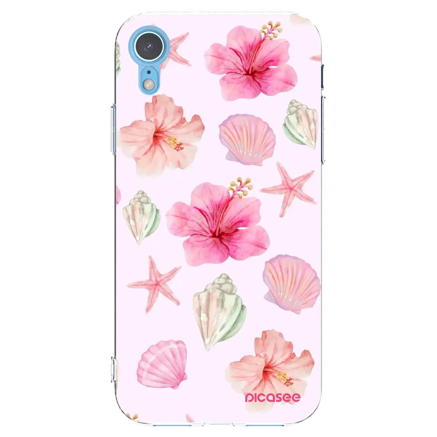 Silikonový průhledný obal pro Apple iPhone XR - Blush Lagoon