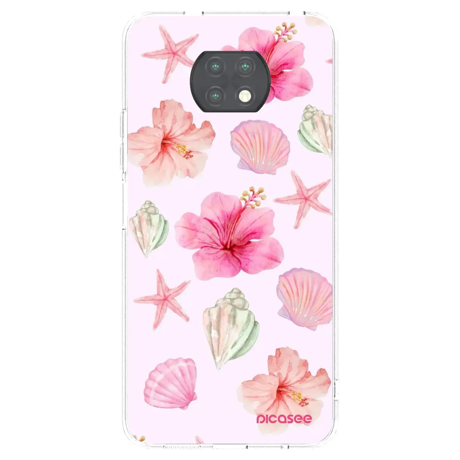 Silikonový průhledný obal pro Xiaomi Redmi Note 9T - Blush Lagoon
