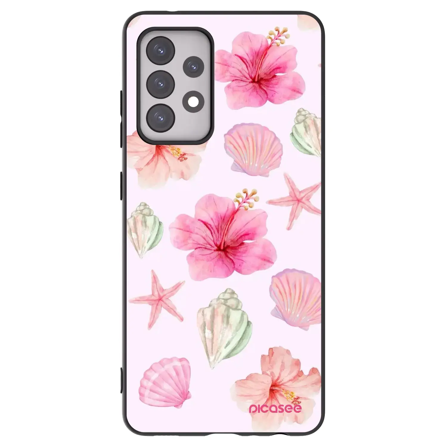 Silikonový černý obal pro Samsung Galaxy A52s 5G A528B - Blush Lagoon
