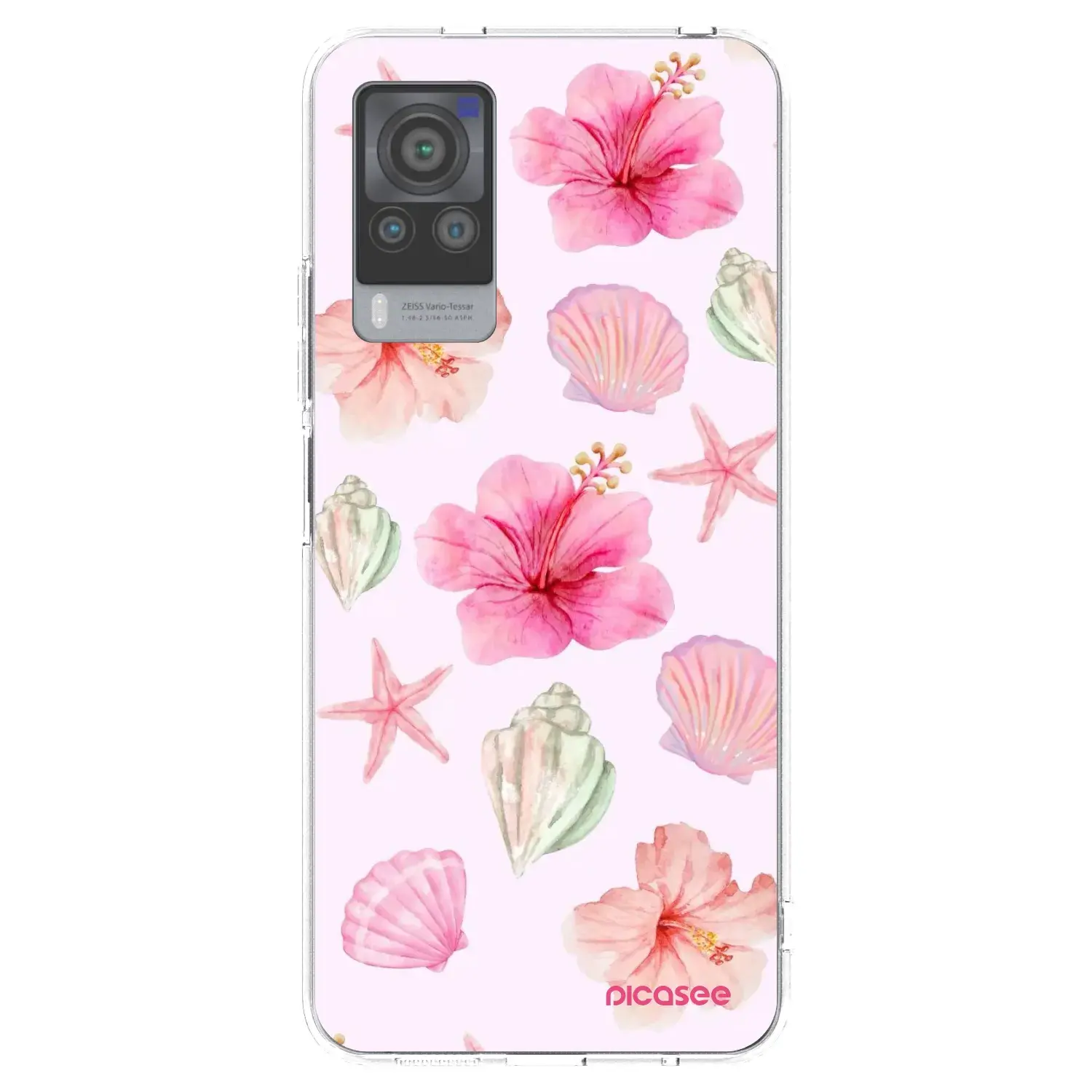 Silikonový průhledný obal pro Vivo X60 Pro 5G - Blush Lagoon