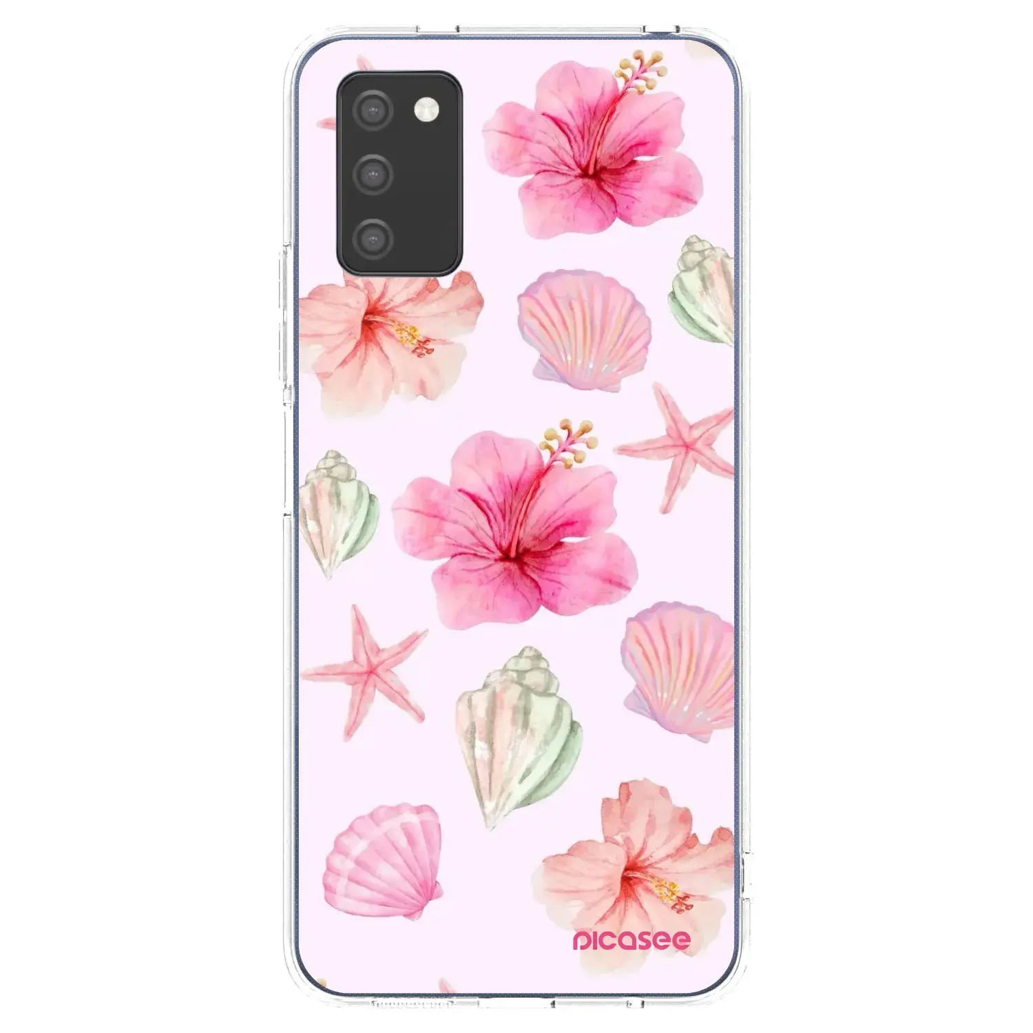 Silikonový průhledný obal pro Samsung Galaxy A03s A037G - Blush Lagoon