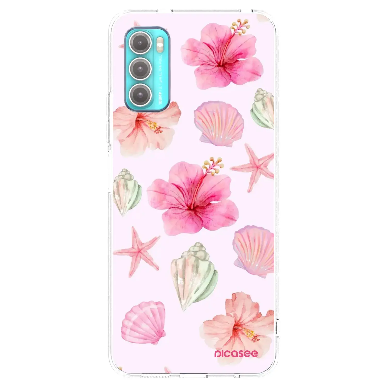 Silikonový průhledný obal pro Motorola Moto G60 - Blush Lagoon