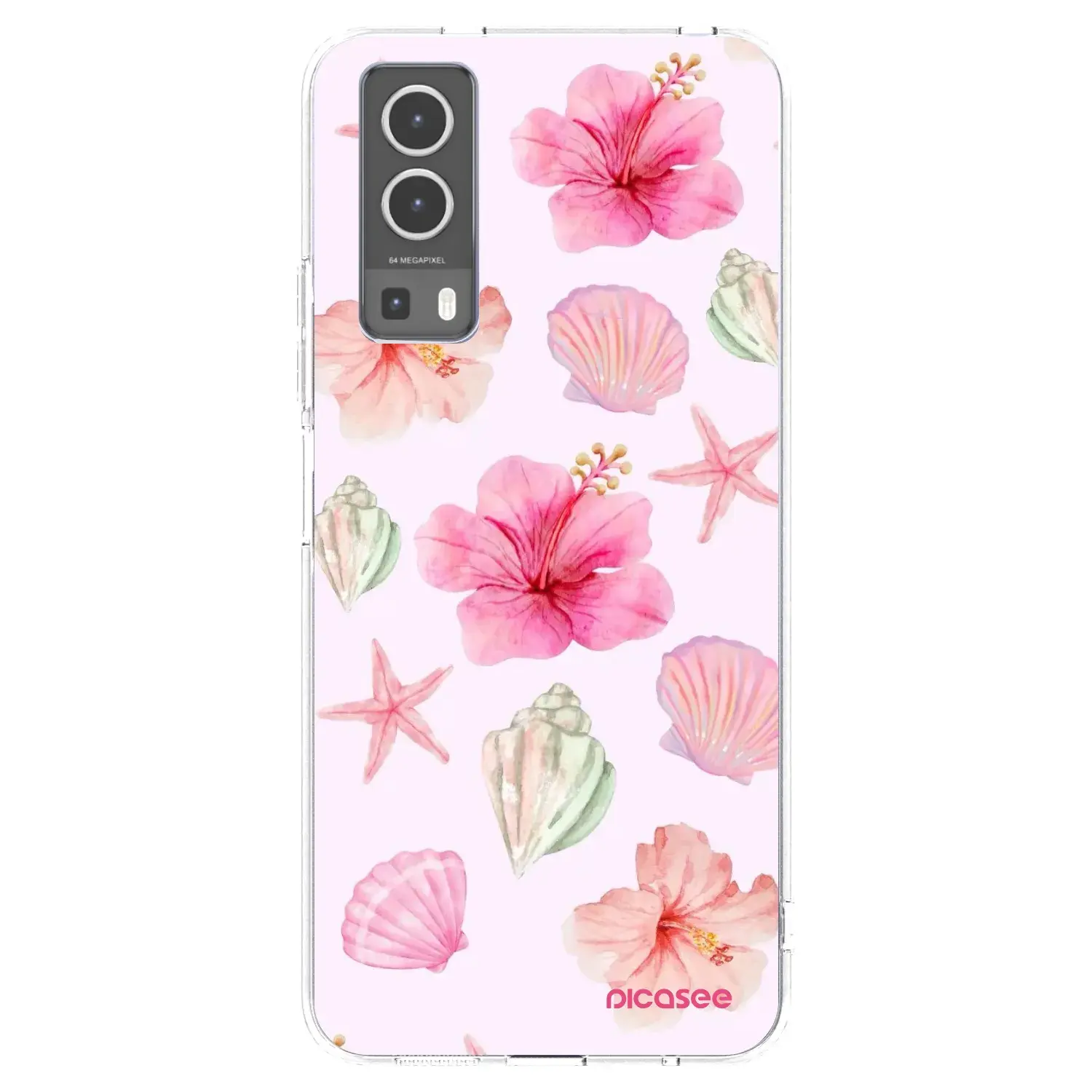 Silikonový průhledný obal pro Vivo Y72 5G - Blush Lagoon