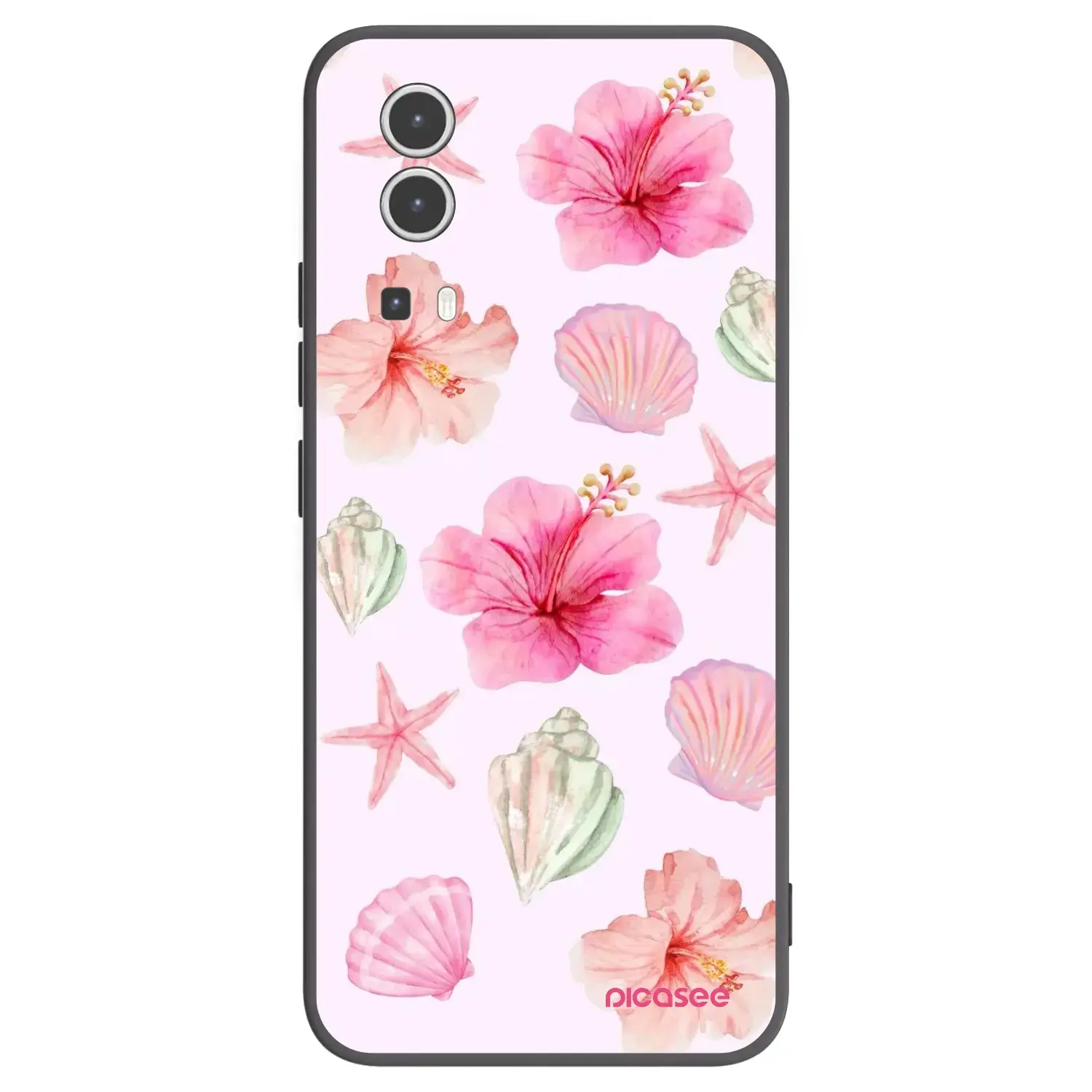 Silikonový černý obal pro Vivo Y72 5G - Blush Lagoon
