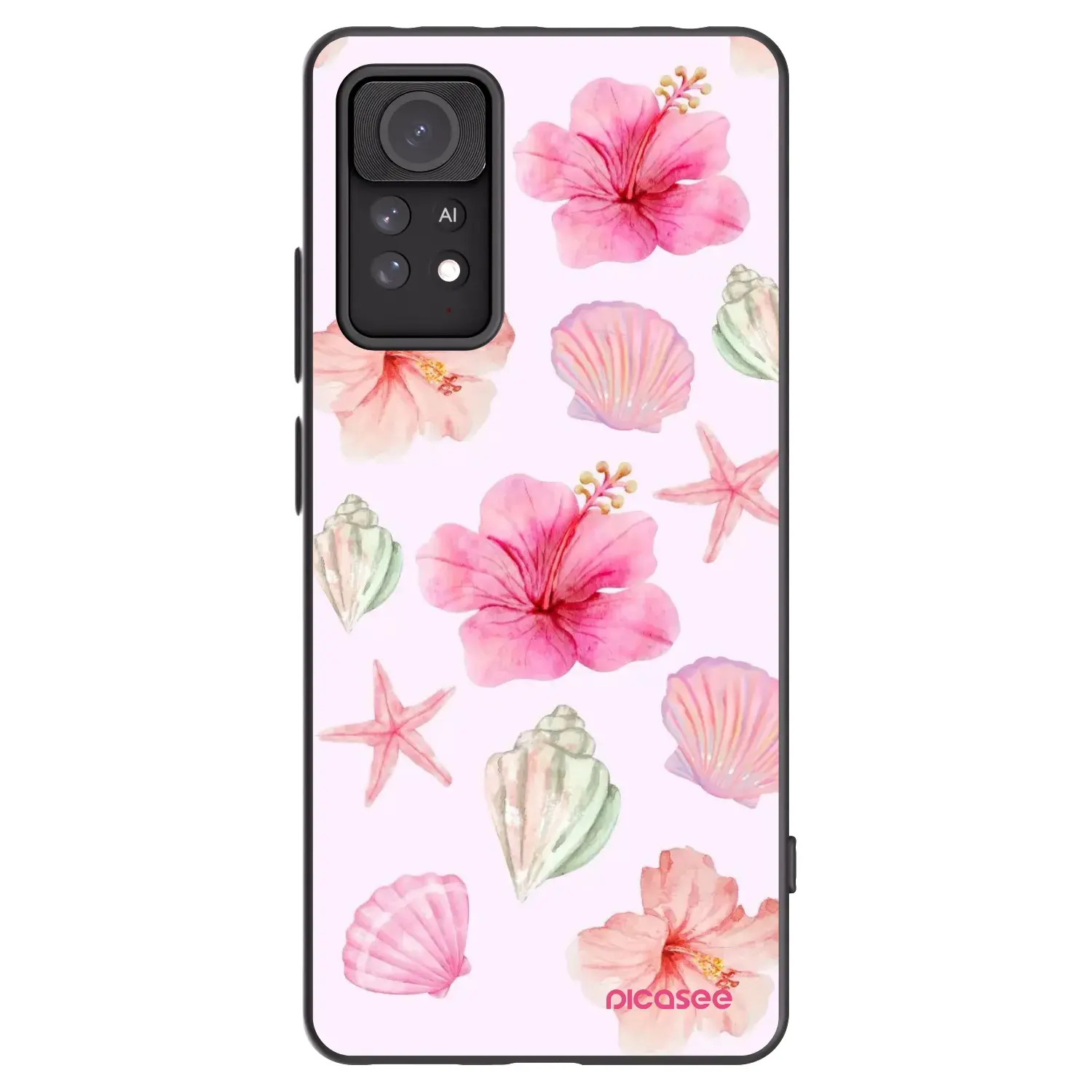 Silikonový černý obal pro Xiaomi Redmi Note 11 Pro 5G - Blush Lagoon