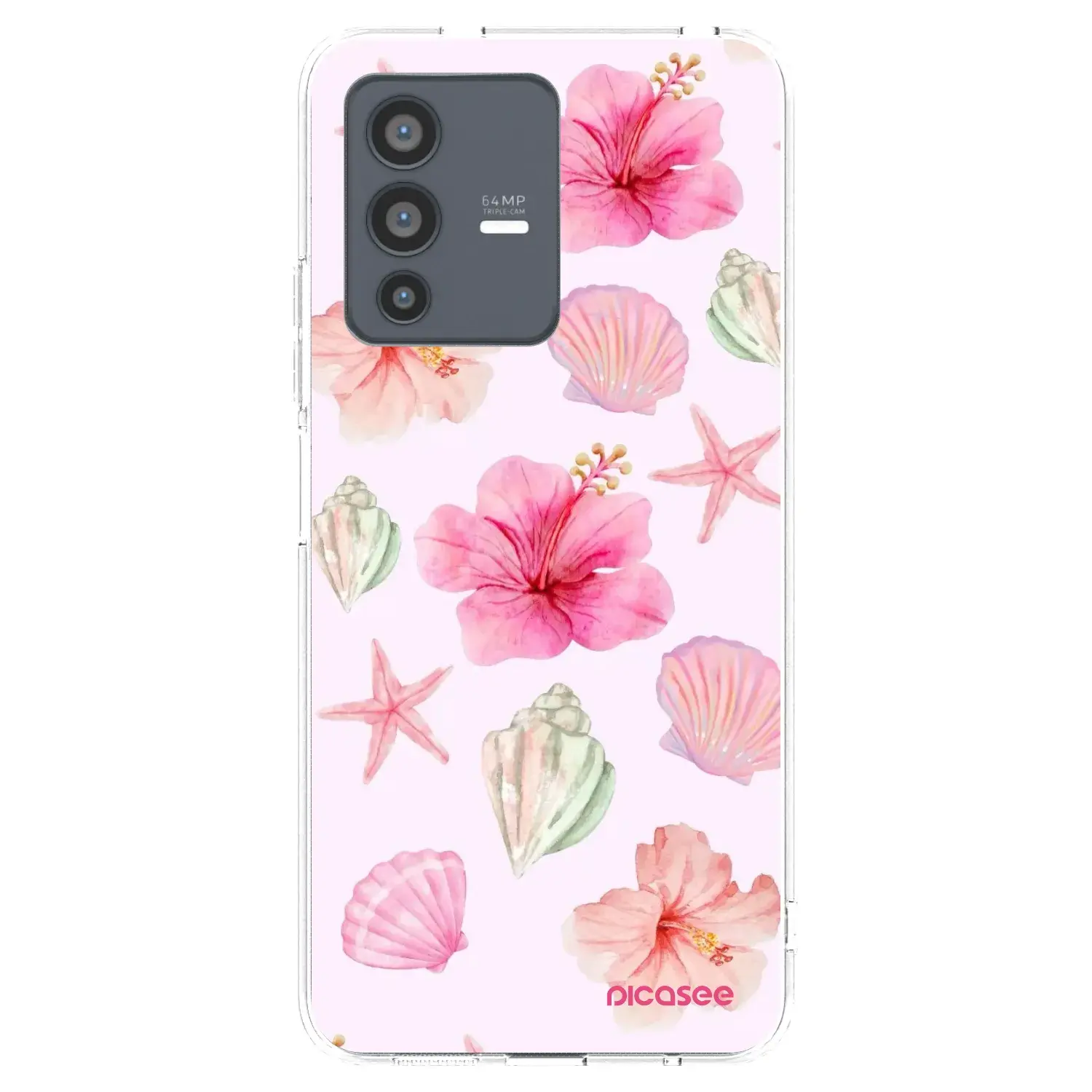 Silikonový průhledný obal pro Vivo V23 5G - Blush Lagoon
