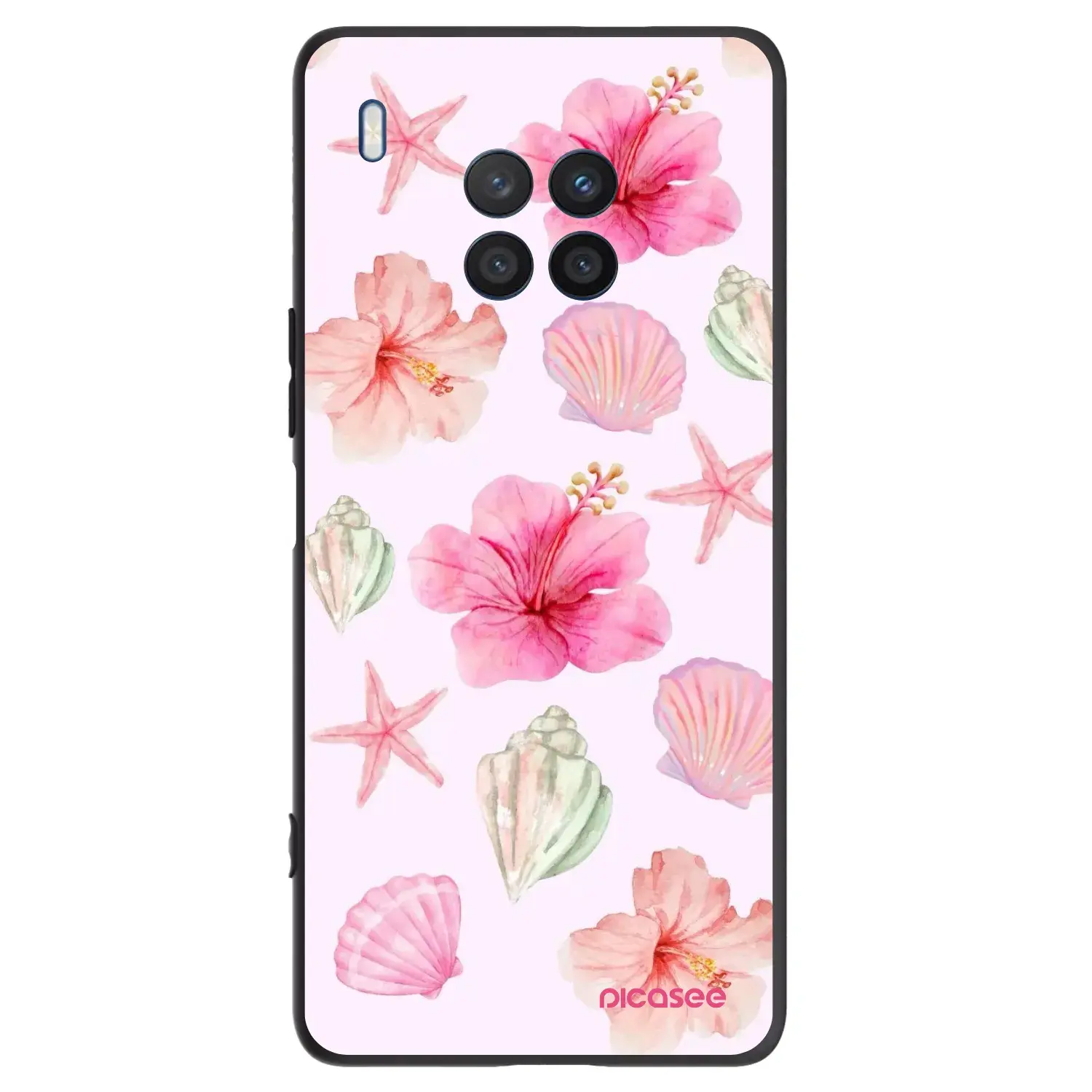 Silikonový černý obal pro Honor 50 Lite - Blush Lagoon