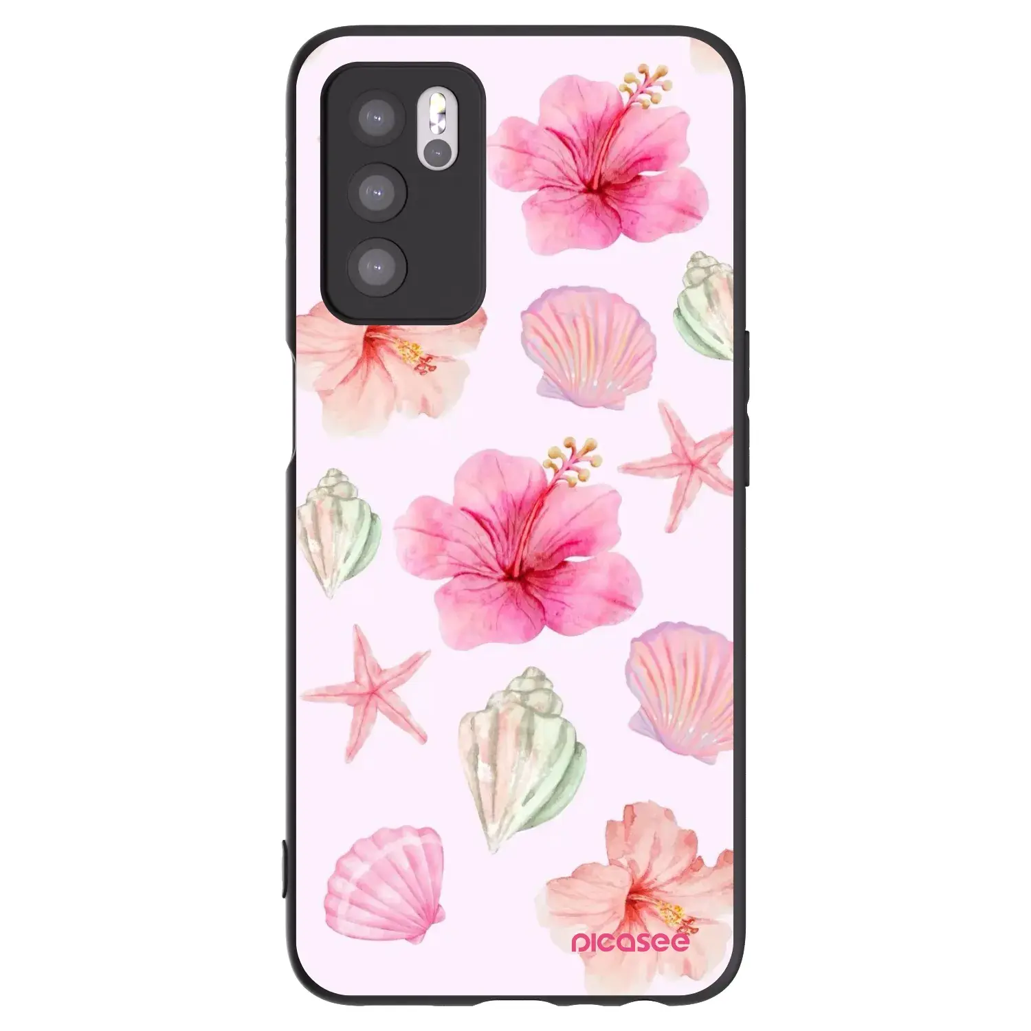 Silikonový černý obal pro OPPO A16s - Blush Lagoon