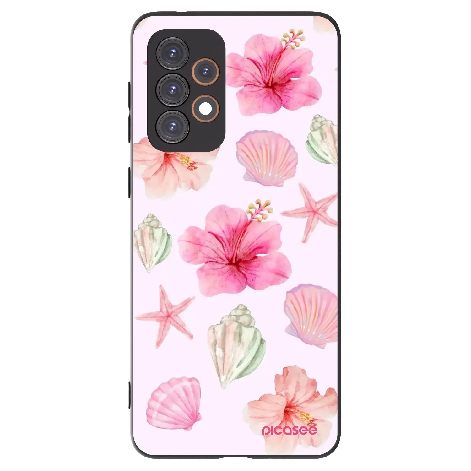 Silikonový černý obal pro Samsung Galaxy A33 5G A336 - Blush Lagoon
