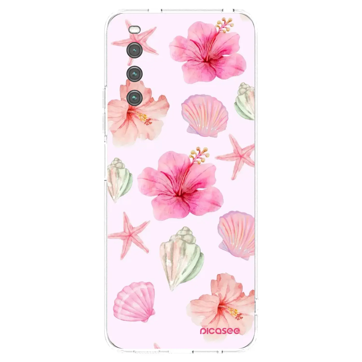 Silikonový průhledný obal pro Sony Xperia 10 IV 5G - Blush Lagoon