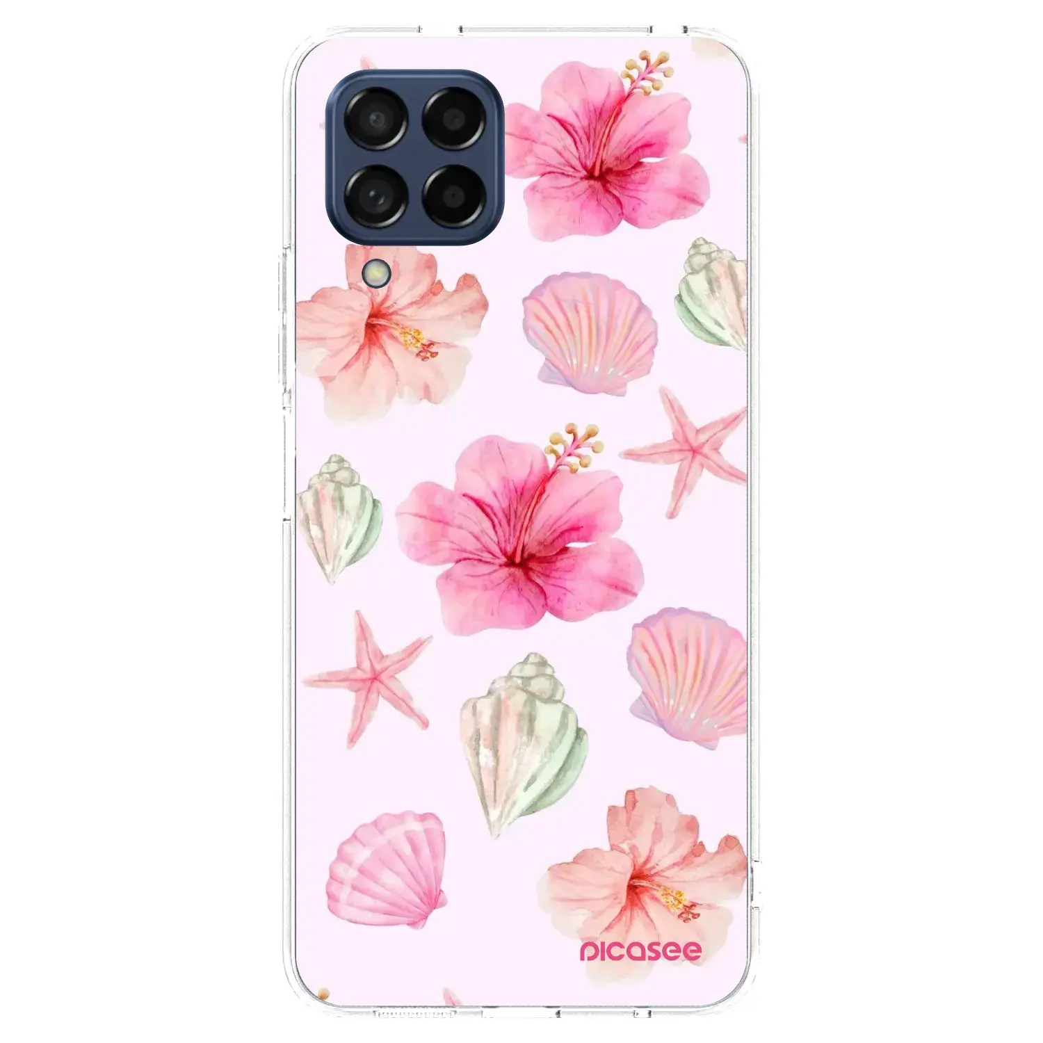 Silikonový průhledný obal pro Samsung Galaxy M53 5G - Blush Lagoon