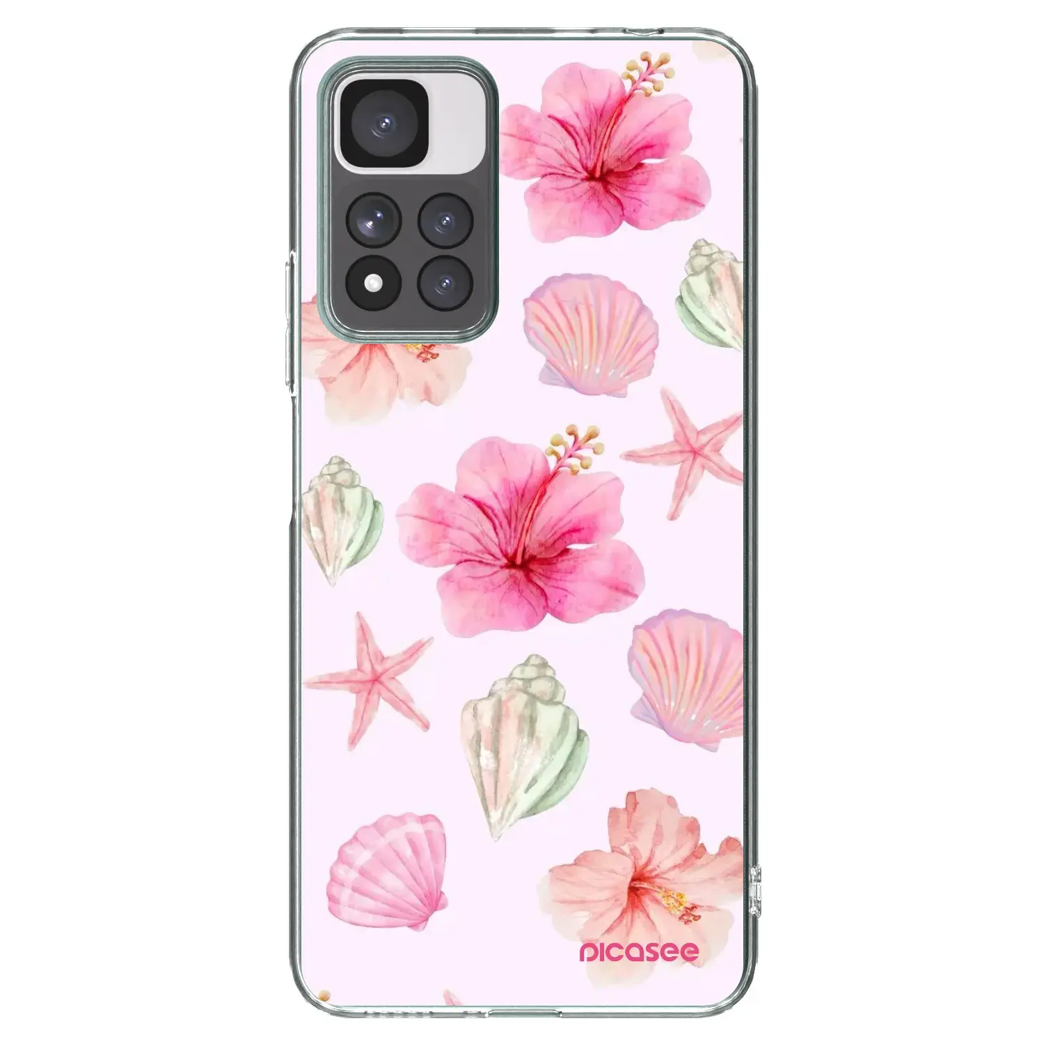Silikonový průhledný obal pro Xiaomi Redmi Note 11 Pro+ 5G - Blush Lagoon