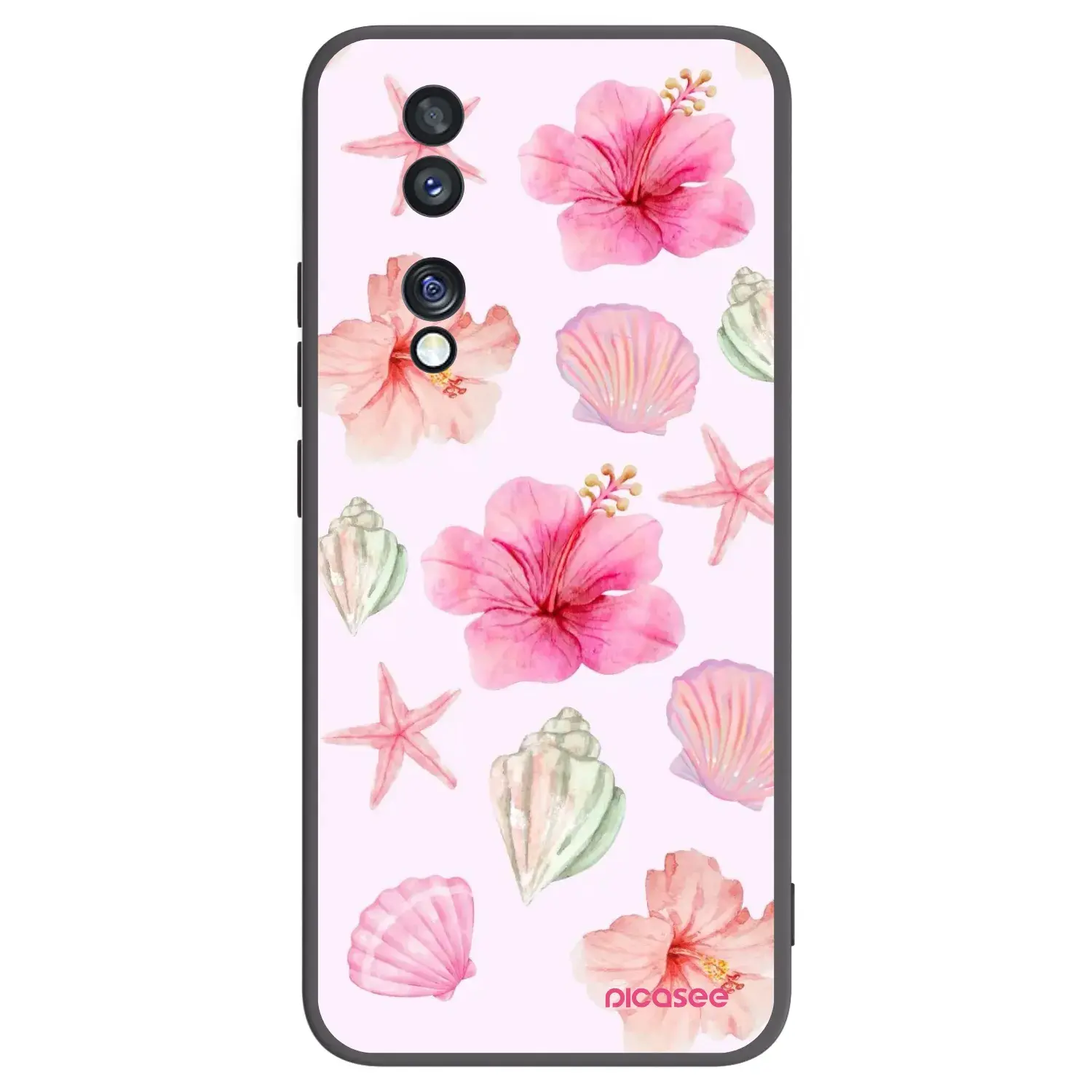 Silikonový černý obal pro Honor 70 - Blush Lagoon