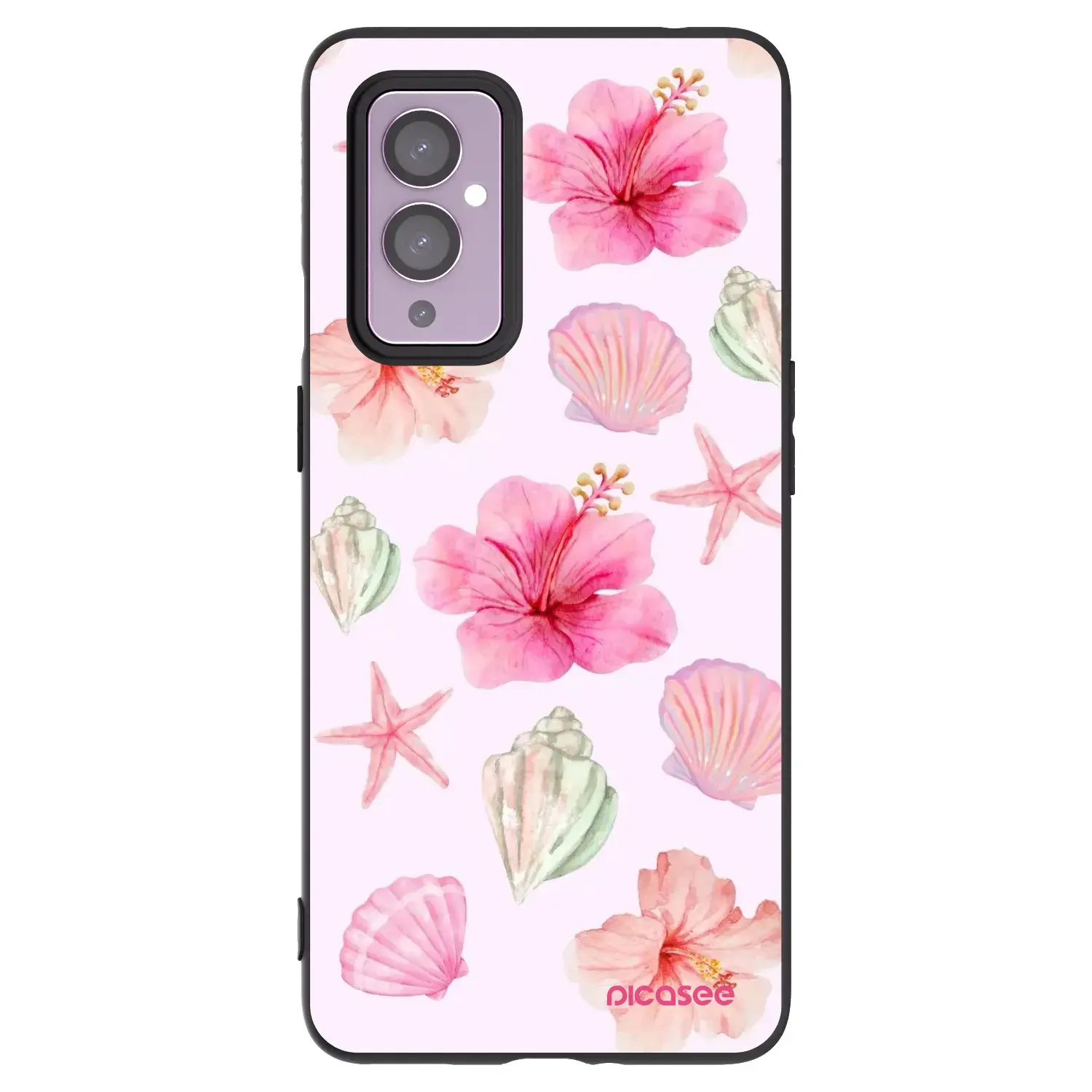 Silikonový černý obal pro OnePlus 9 - Blush Lagoon