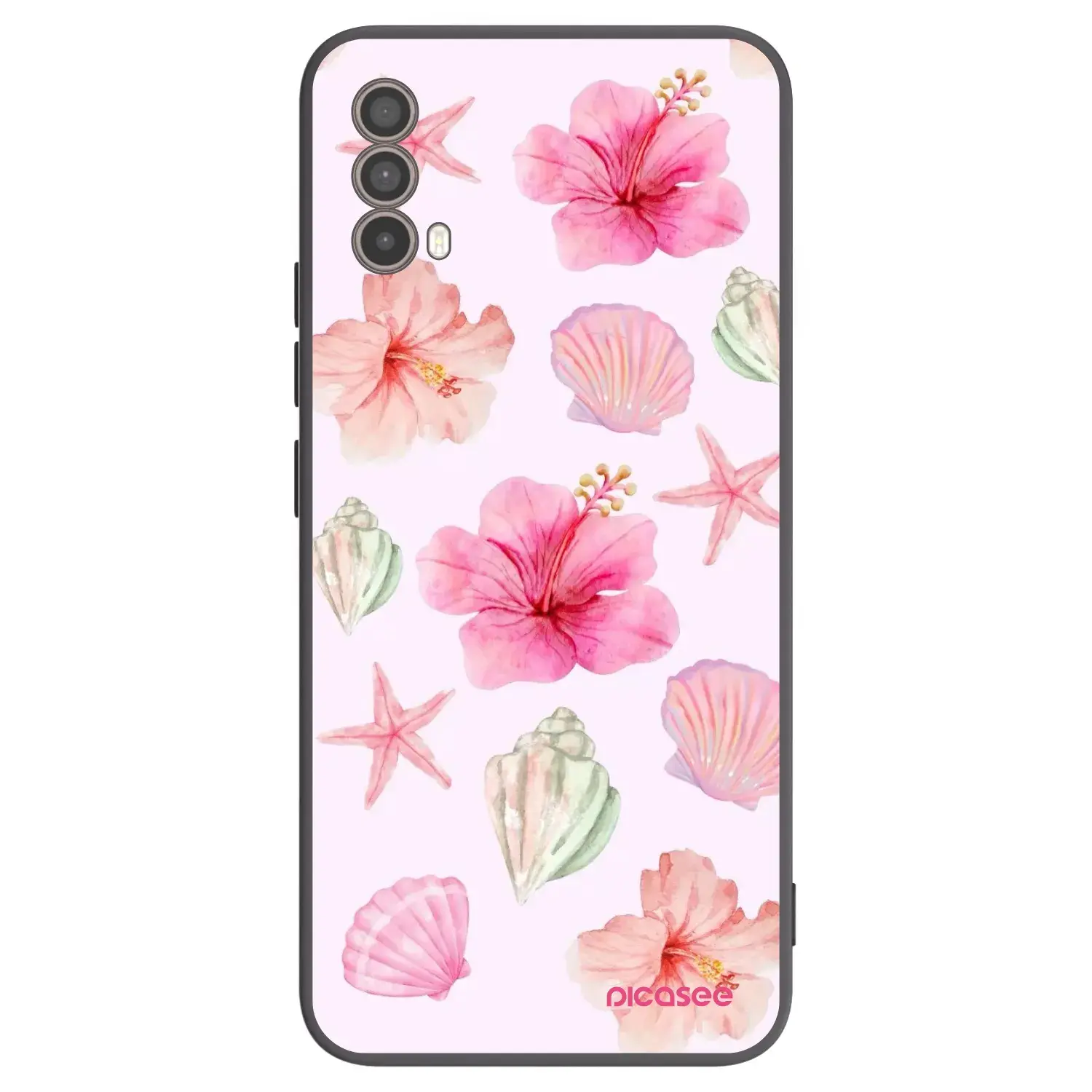 Silikonový černý obal pro Motorola Moto E40 - Blush Lagoon