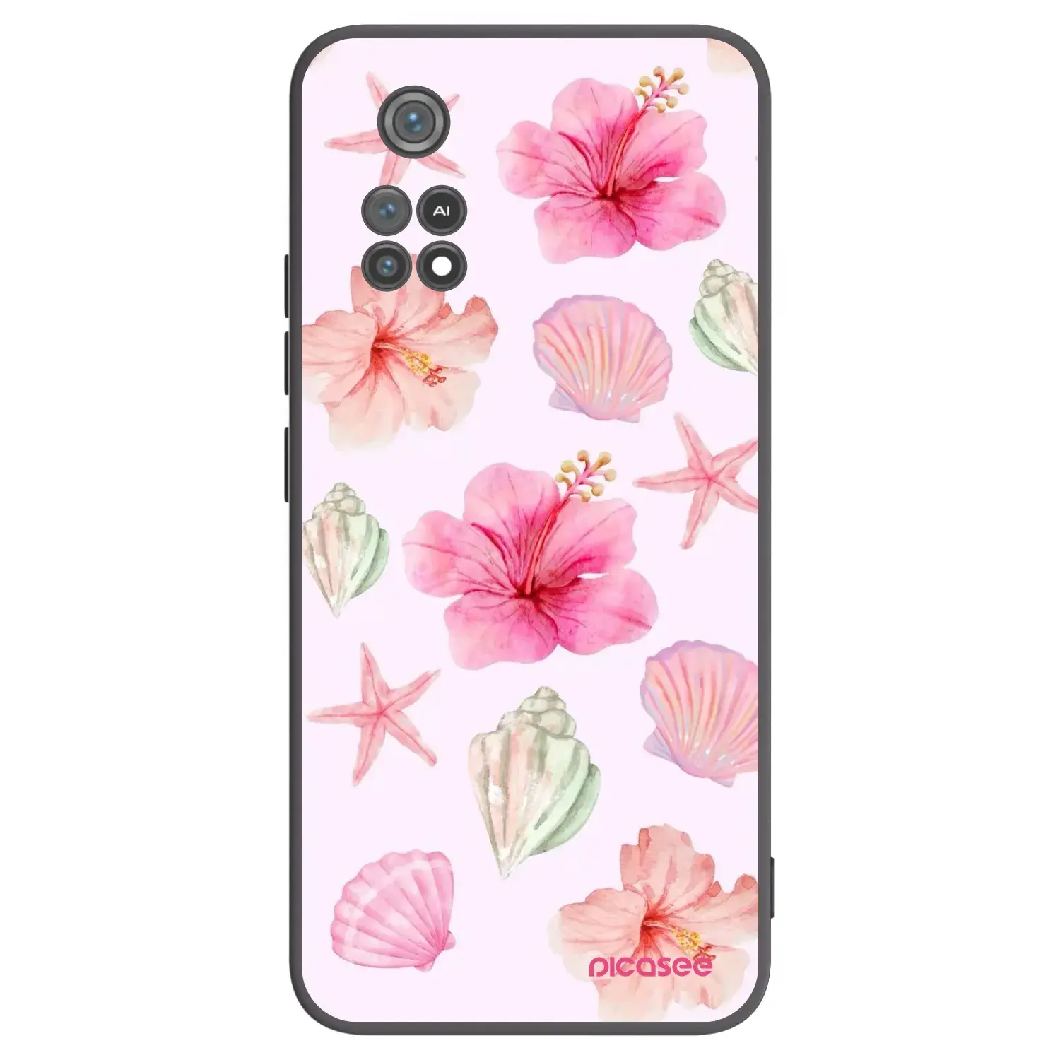 Silikonový černý obal pro Xiaomi Poco M4 Pro - Blush Lagoon